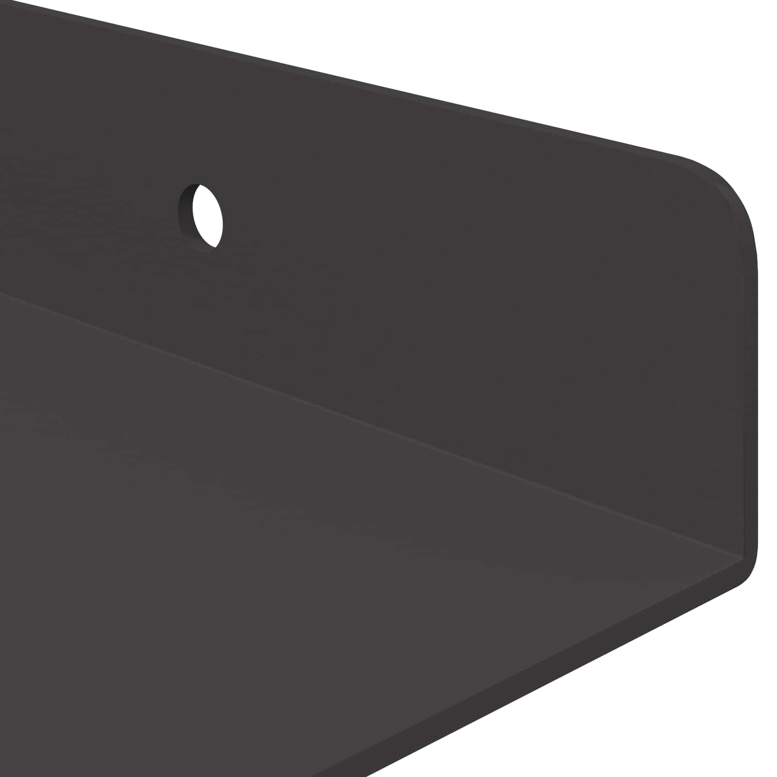 Drijvende plank 2 pcs Zwart 30 x 17,5 x 2,5 cm Staal – afbeelding 8