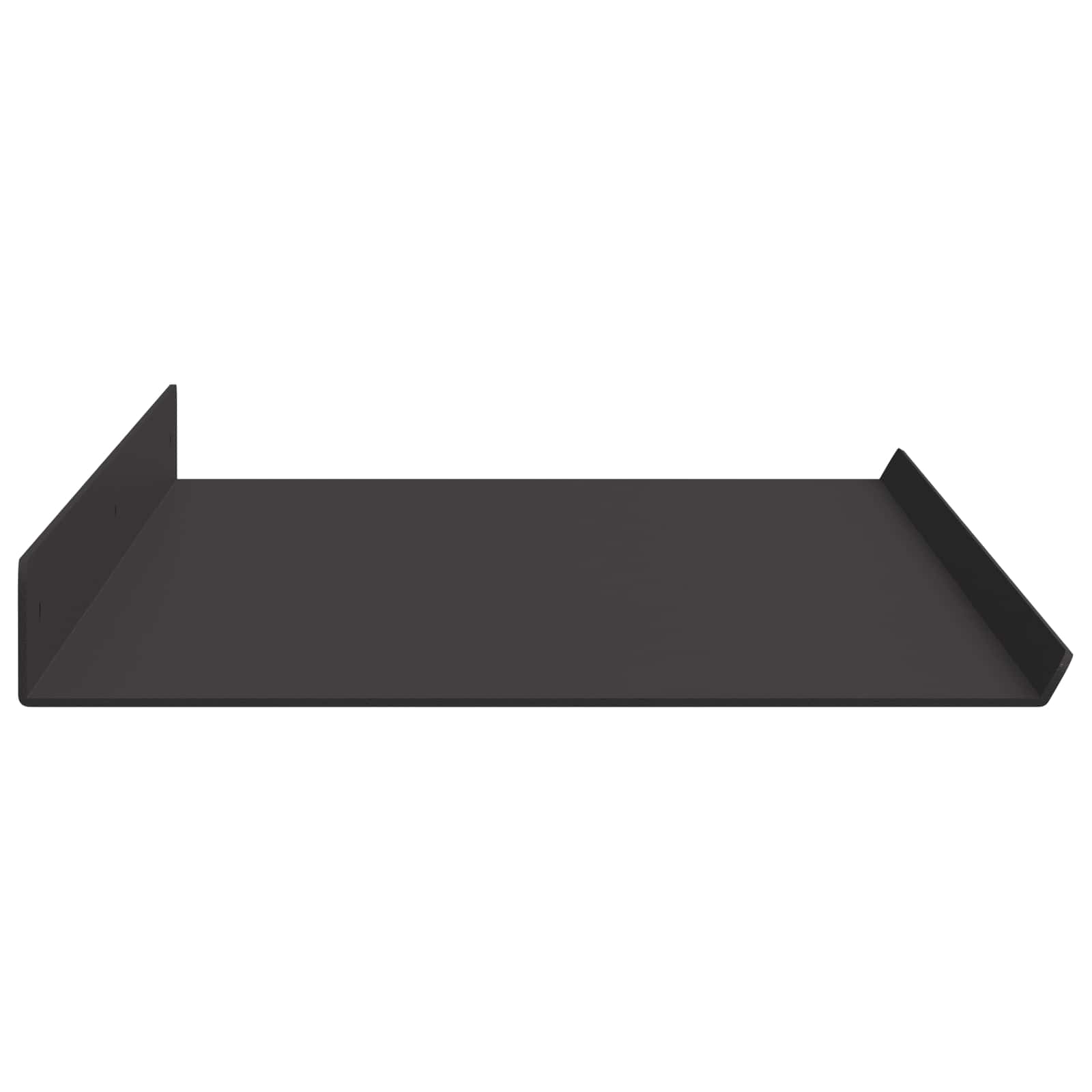 Drijvende plank 4 pcs Zwart 80 x 18 x 2,5 cm Staal – afbeelding 6