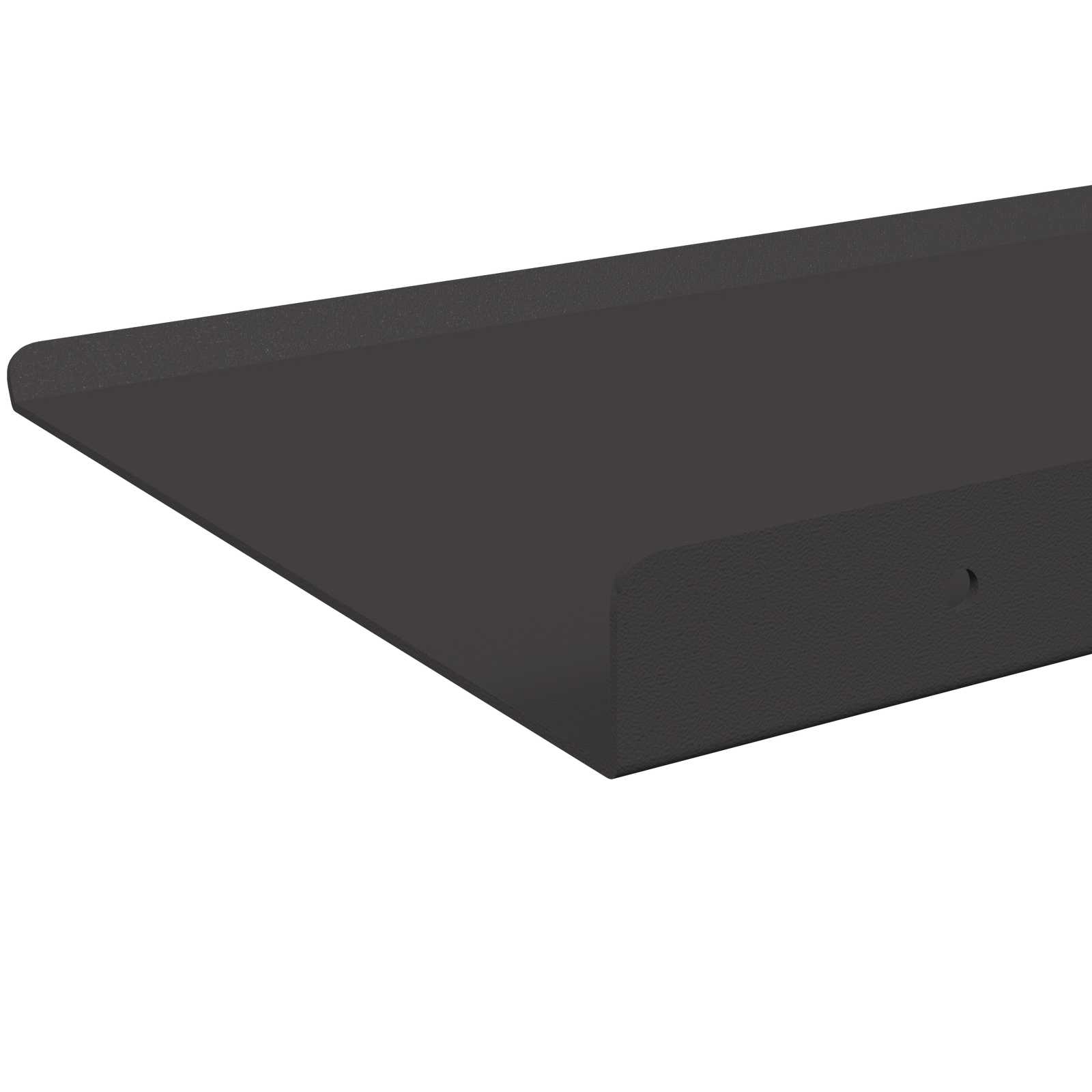 Drijvende plank 4 pcs Zwart 80 x 18 x 2,5 cm Staal – afbeelding 7