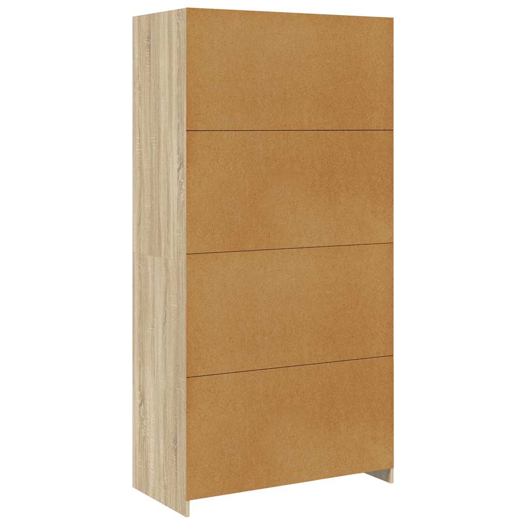 Kledingkast 100x50x200 cm bewerkt hout sonoma eikenkleurig – afbeelding 6