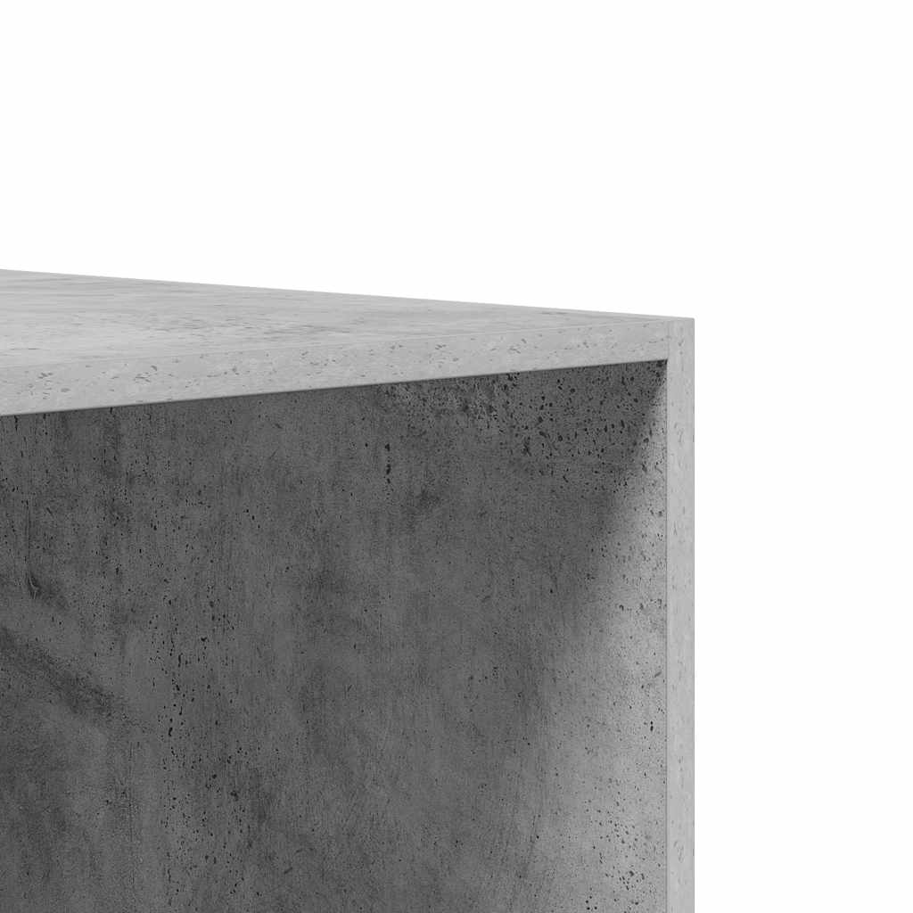 Kledingkast 100x50x200 cm bewerkt hout betongrijs – afbeelding 7