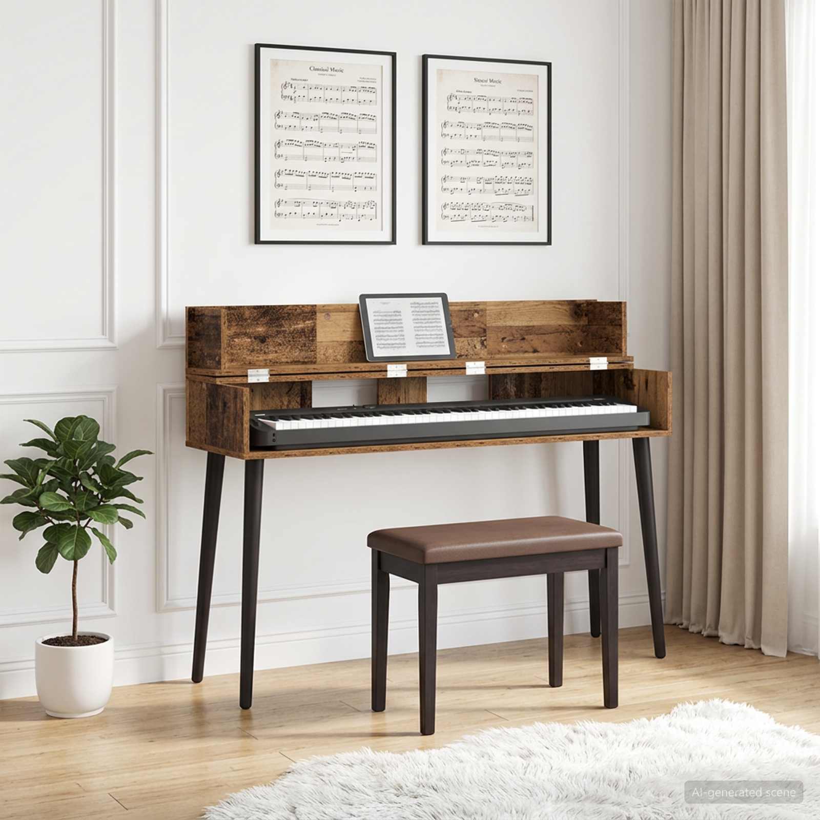 studiobureau Oud hout 152 x 40 x 19,5 cm Bewerkt hout