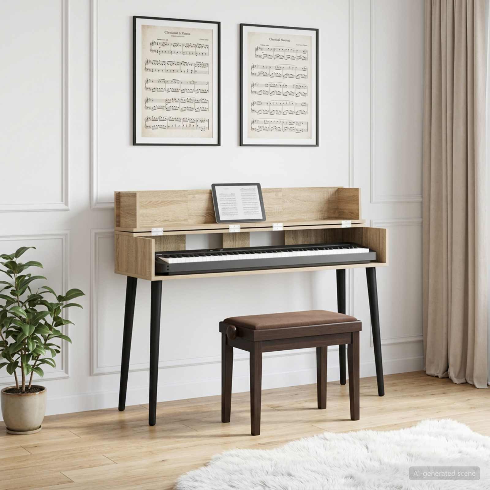 studiobureau Sonoma Eiken 130 x 40 x 19,5 cm Bewerkt hout