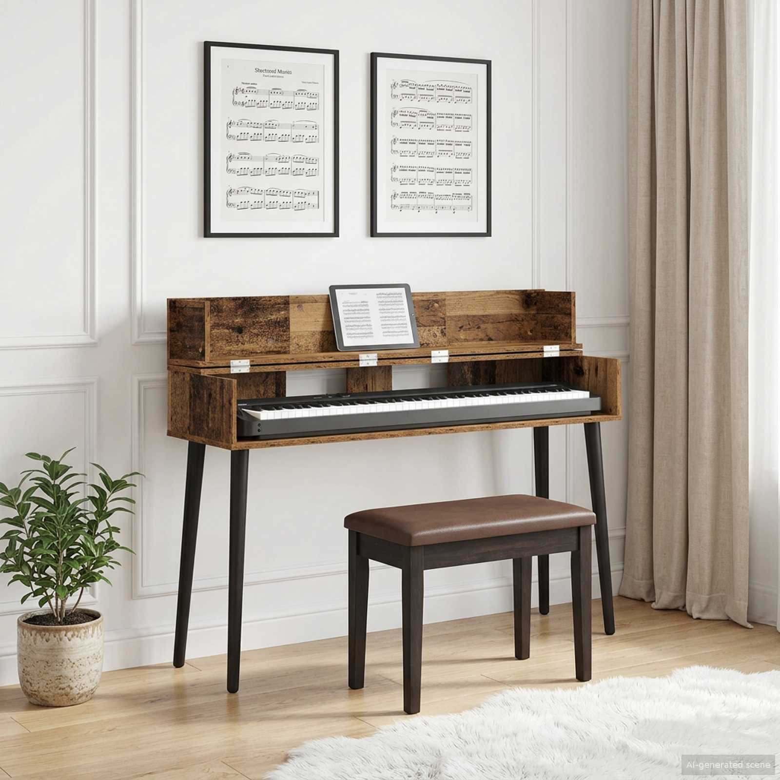 studiobureau Oud hout 130 x 40 x 19,5 cm Bewerkt hout