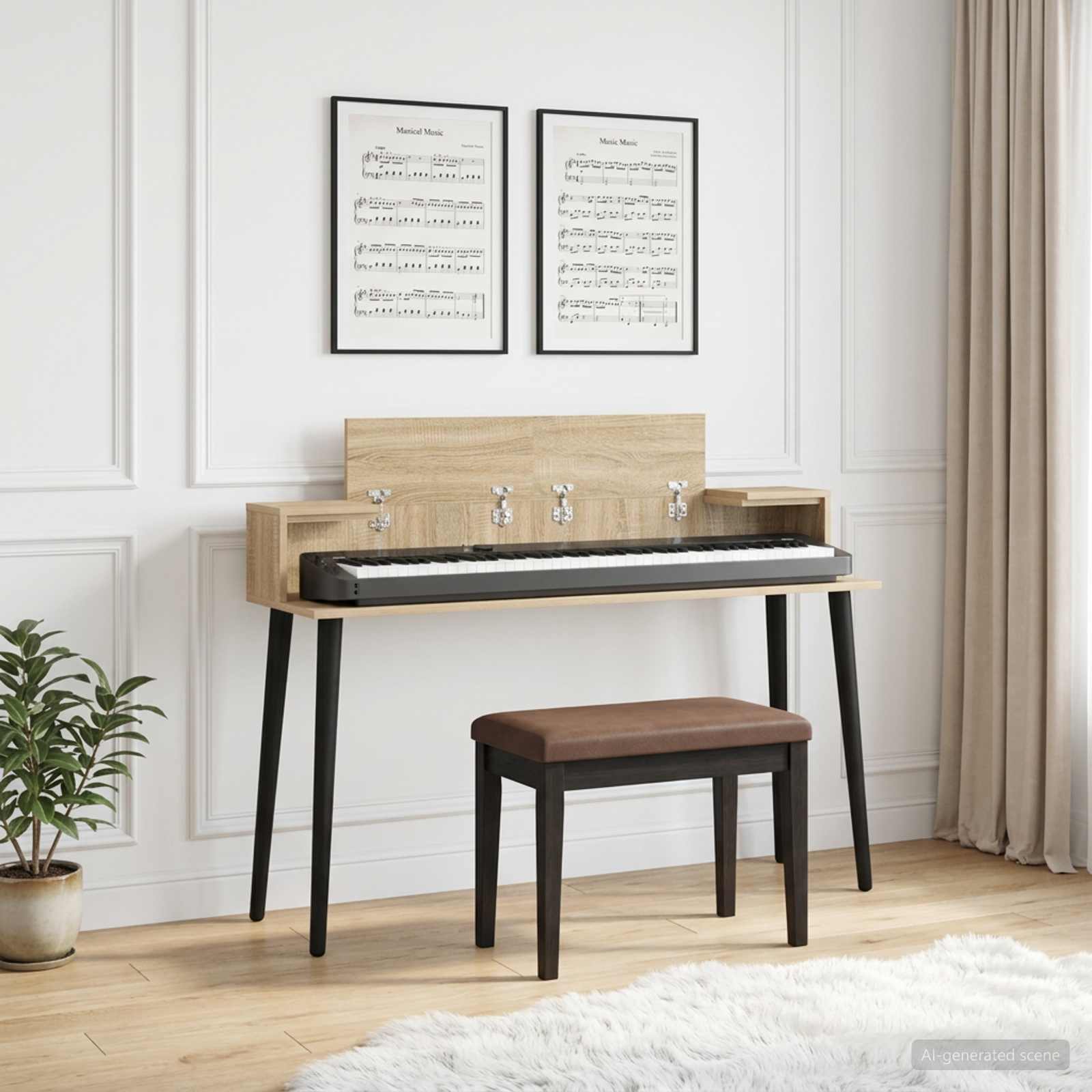 studiobureau Sonoma Eiken 152 x 36 x 19,5 cm Bewerkt hout