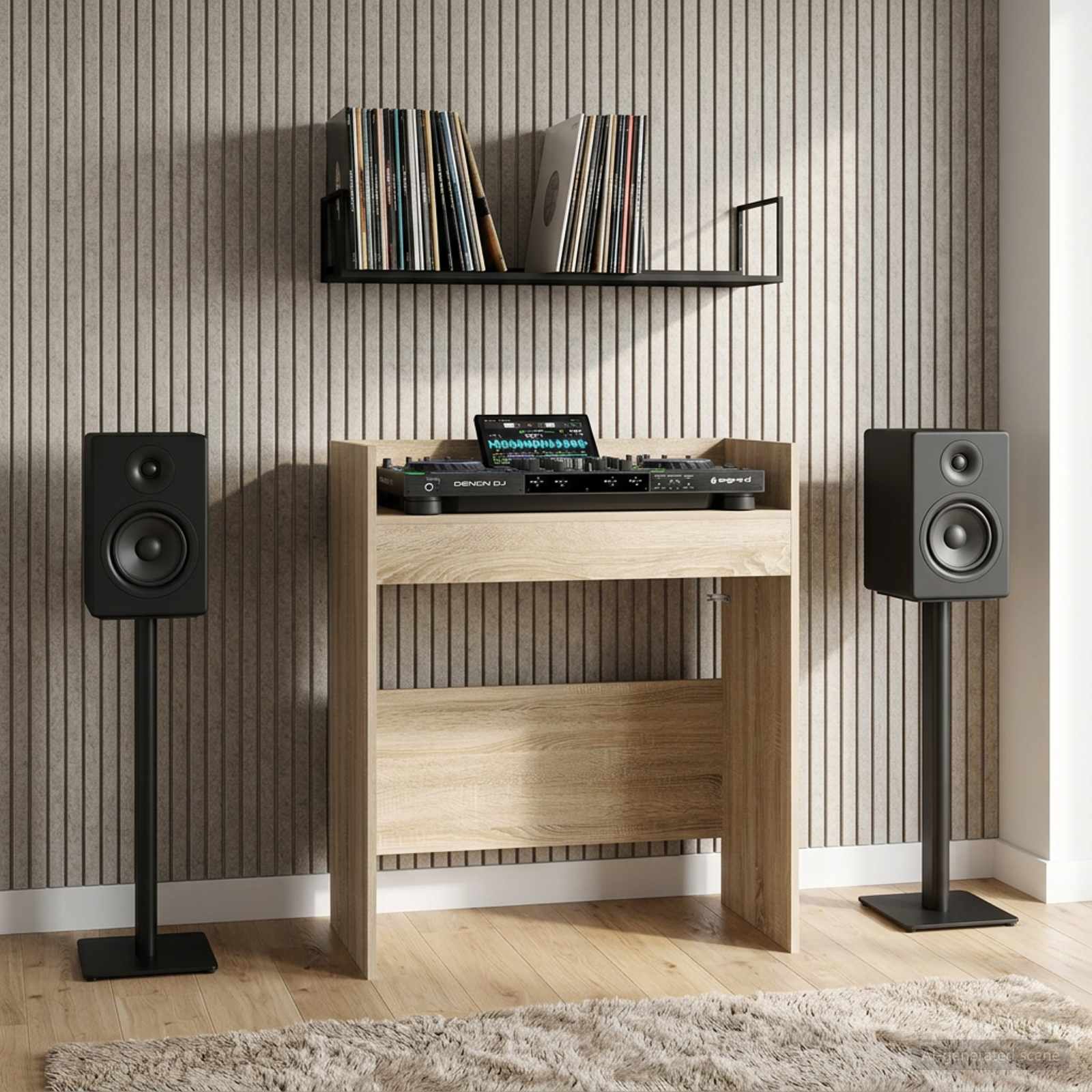 DJ Tafel Sonoma Eiken 102 x 45 x 102 cm Bewerkt hout