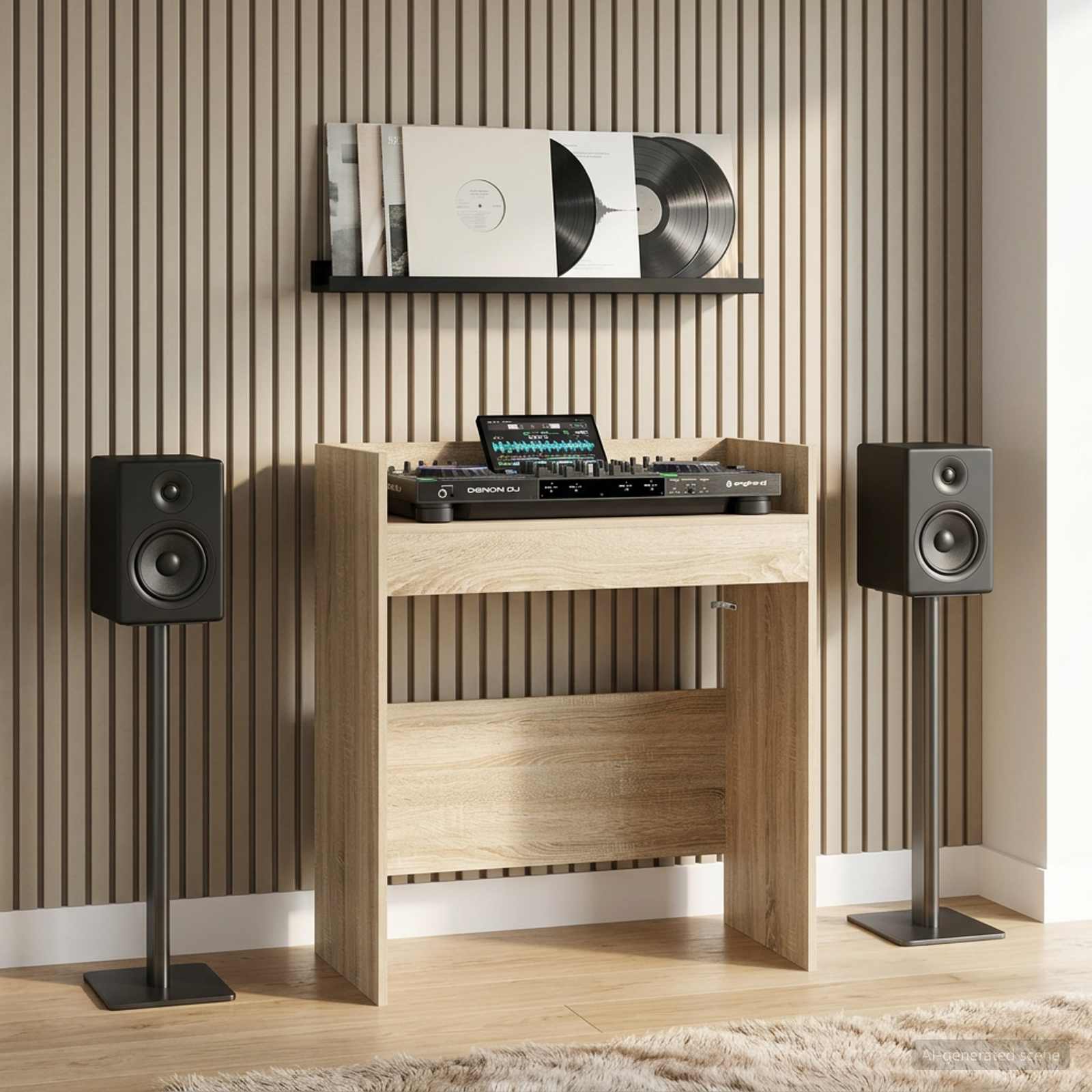 DJ Tafel Sonoma Eiken 62 x 45 x 102 cm Bewerkt hout