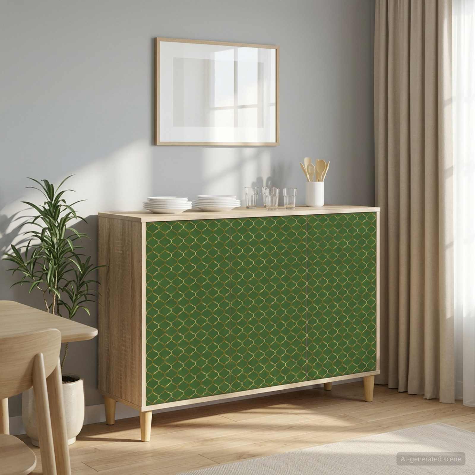 Dressoir GELEEN Sonoma 102 x 33 x 75 cm Bewerkt hout – afbeelding 1