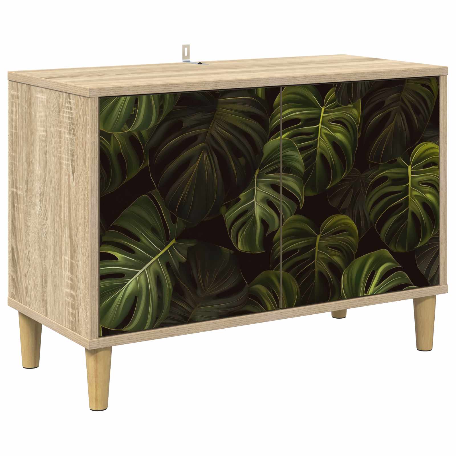 Tv-meubel ELBURG 69 x 33 x 50 cm Sonoma Bewerkt hout – afbeelding 1