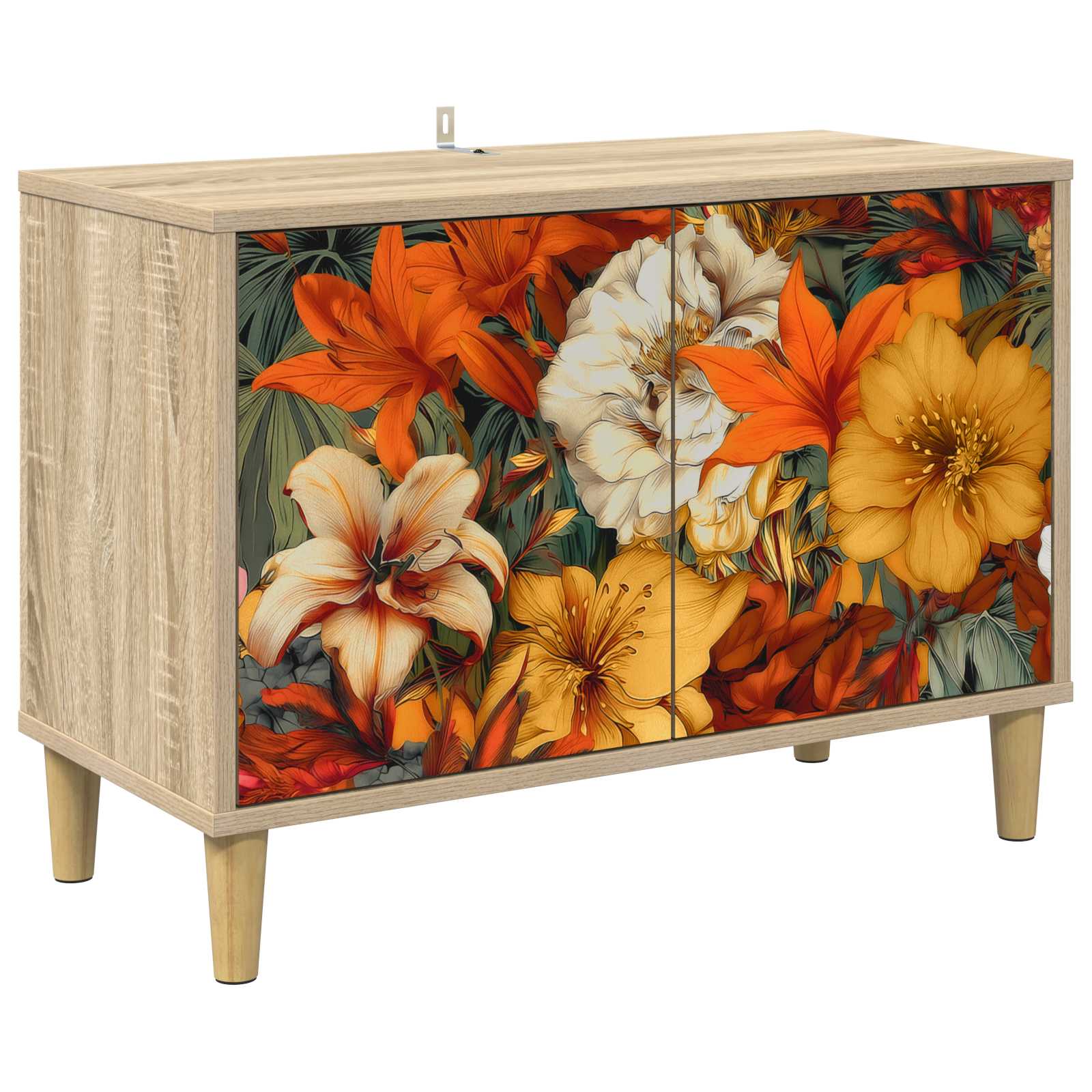 Tv-meubel GENNEP 69 x 33 x 50 cm Sonoma Bewerkt hout – afbeelding 1