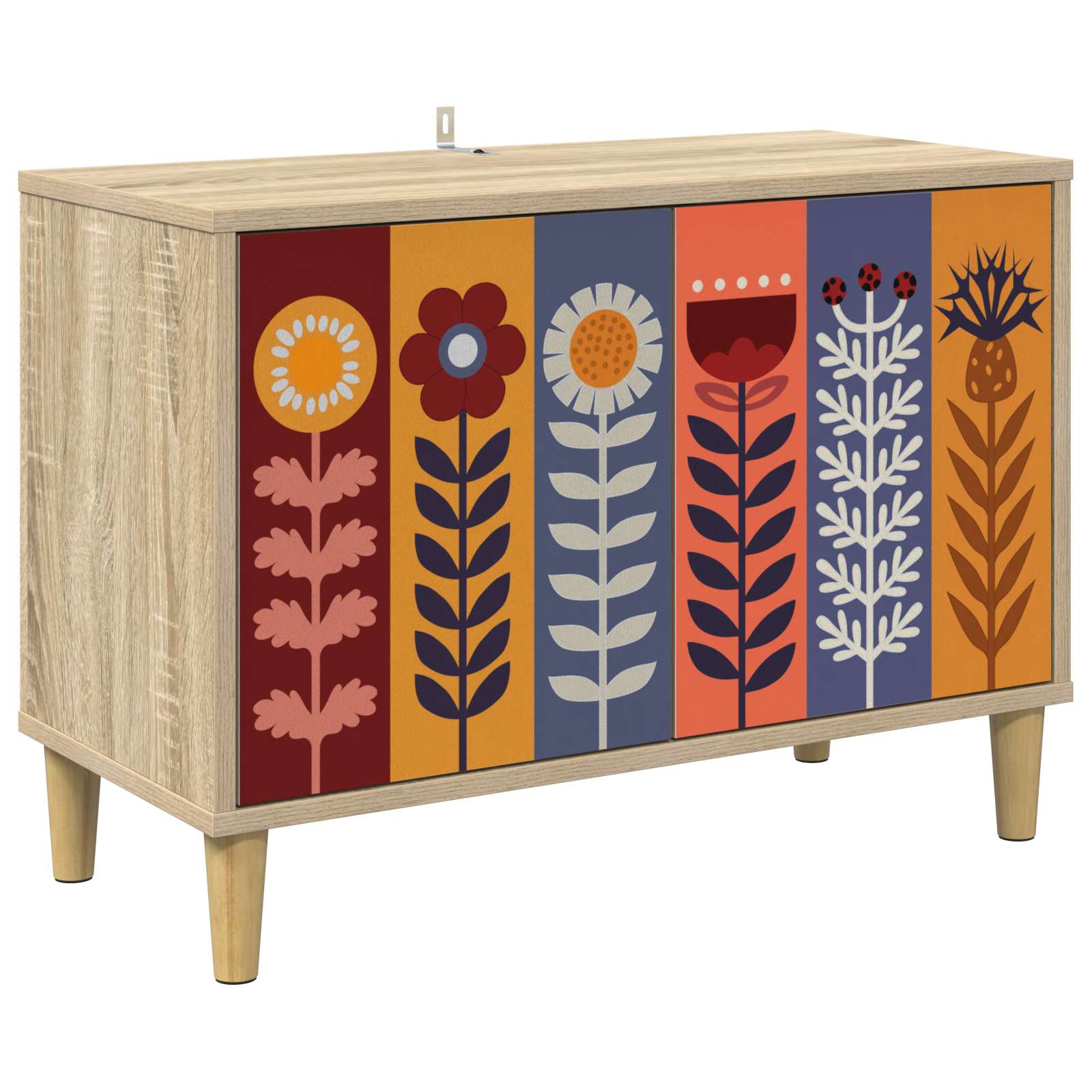 Tv-meubel ESSEN 69 x 33 x 50 cm Sonoma Bewerkt hout
