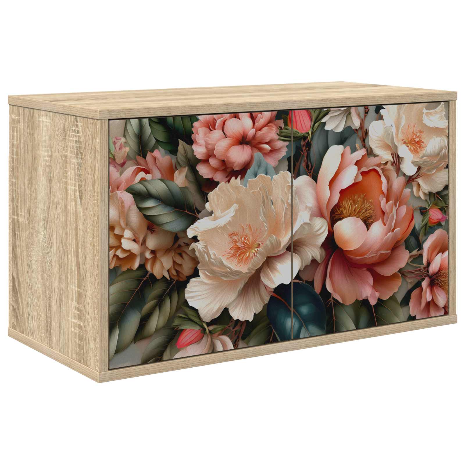 Wandgemonteerd tv-meubel BORNE 69 x 33 x 40 cm Sonoma Eiken