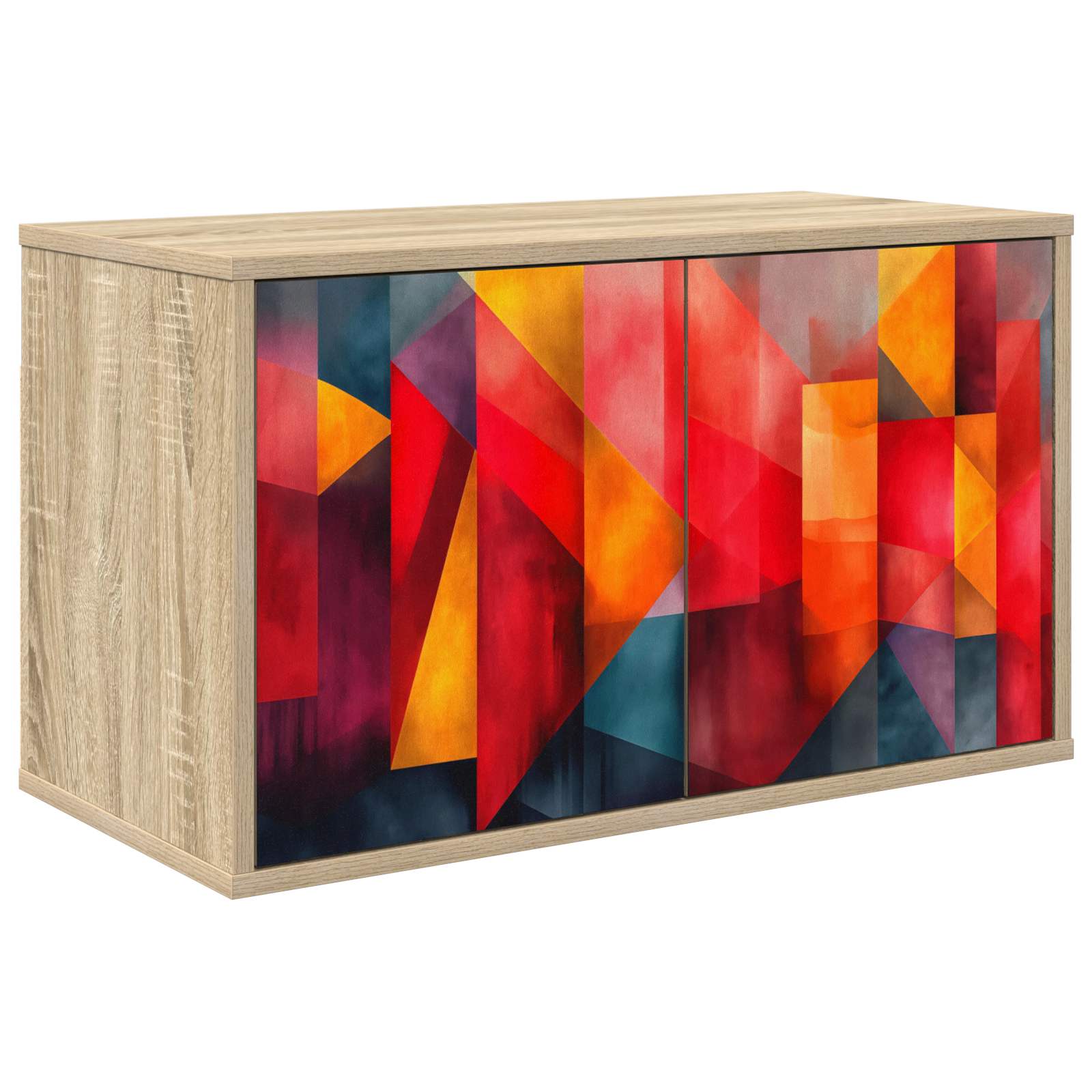 Wandgemonteerd tv-meubel HEESCH 69 x 33 x 40 cm Sonoma Eiken – afbeelding 1