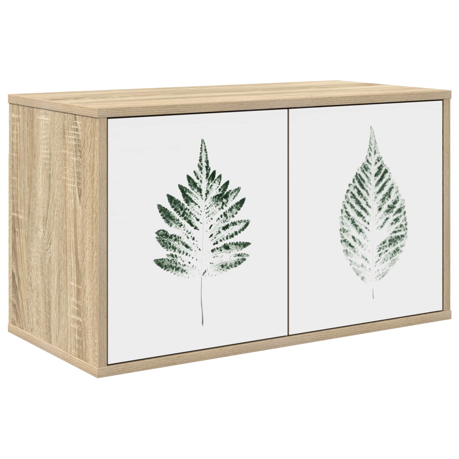 Wandgemonteerd tv-meubel HANAU 69 x 33 x 40 cm Sonoma Eiken – afbeelding 1
