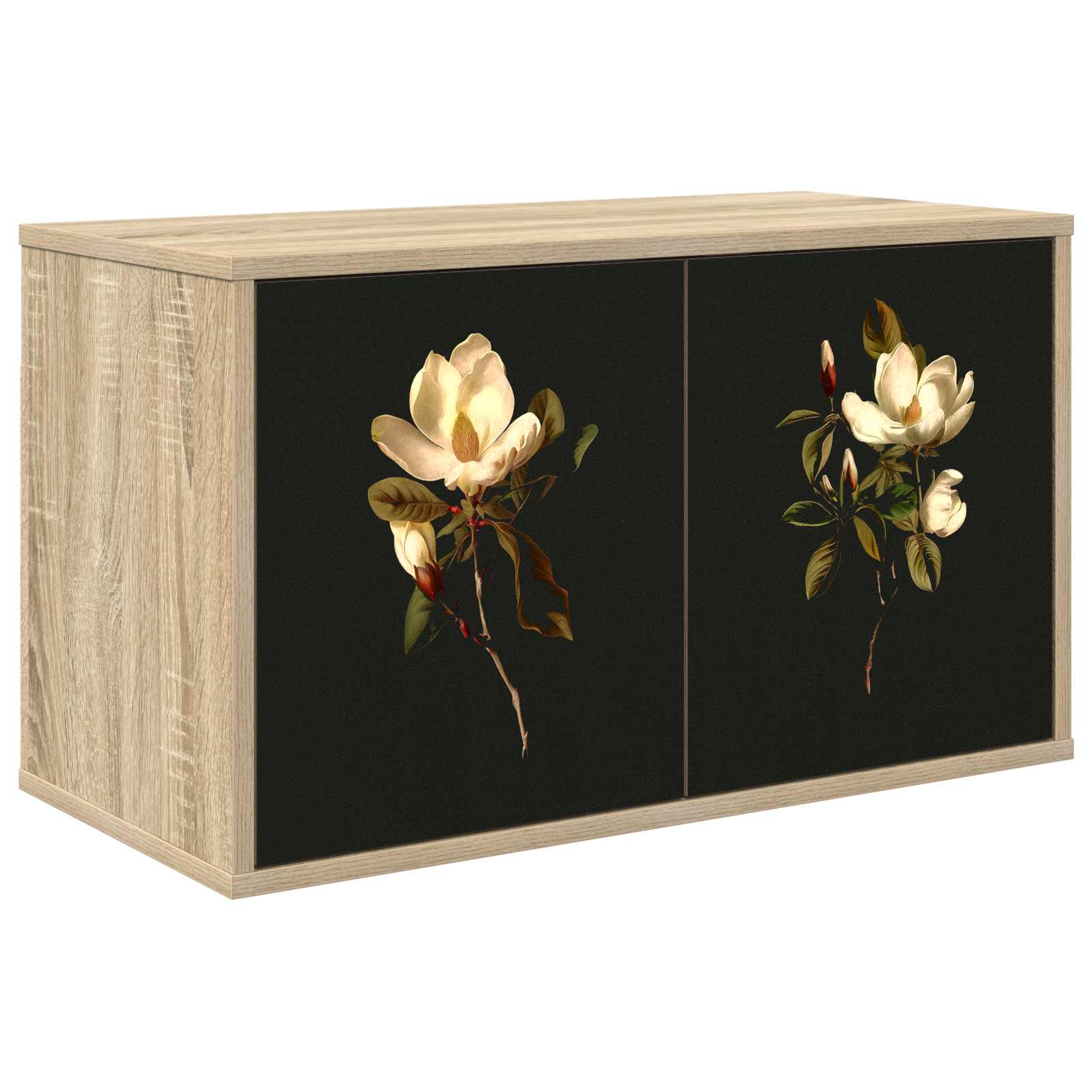 Wandgemonteerd tv-meubel BREMEN 69 x 33 x 40 cm Sonoma Eiken – afbeelding 1