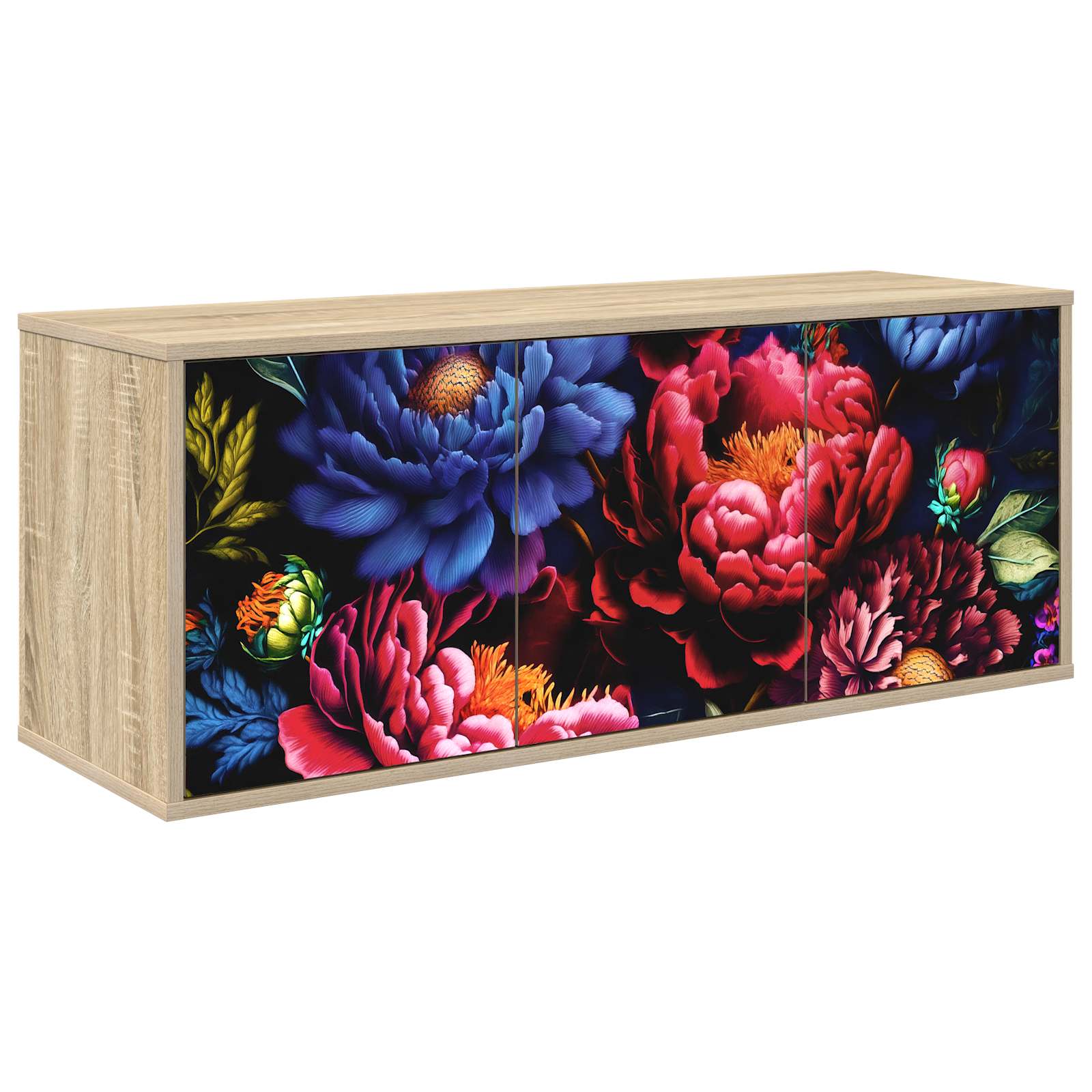 Wandgemonteerd tv-meubel KIEL 102 x 33 x 40 cm Sonoma Eiken – afbeelding 1