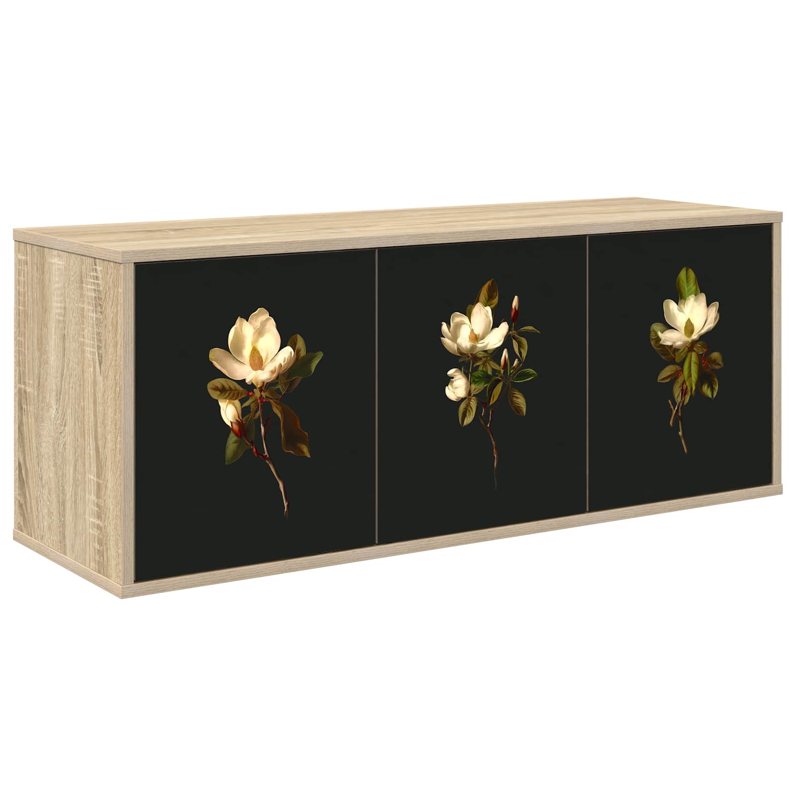 Wandgemonteerd tv-meubel BREMEN 102 x 33 x 40 cm Sonoma Eiken – afbeelding 1