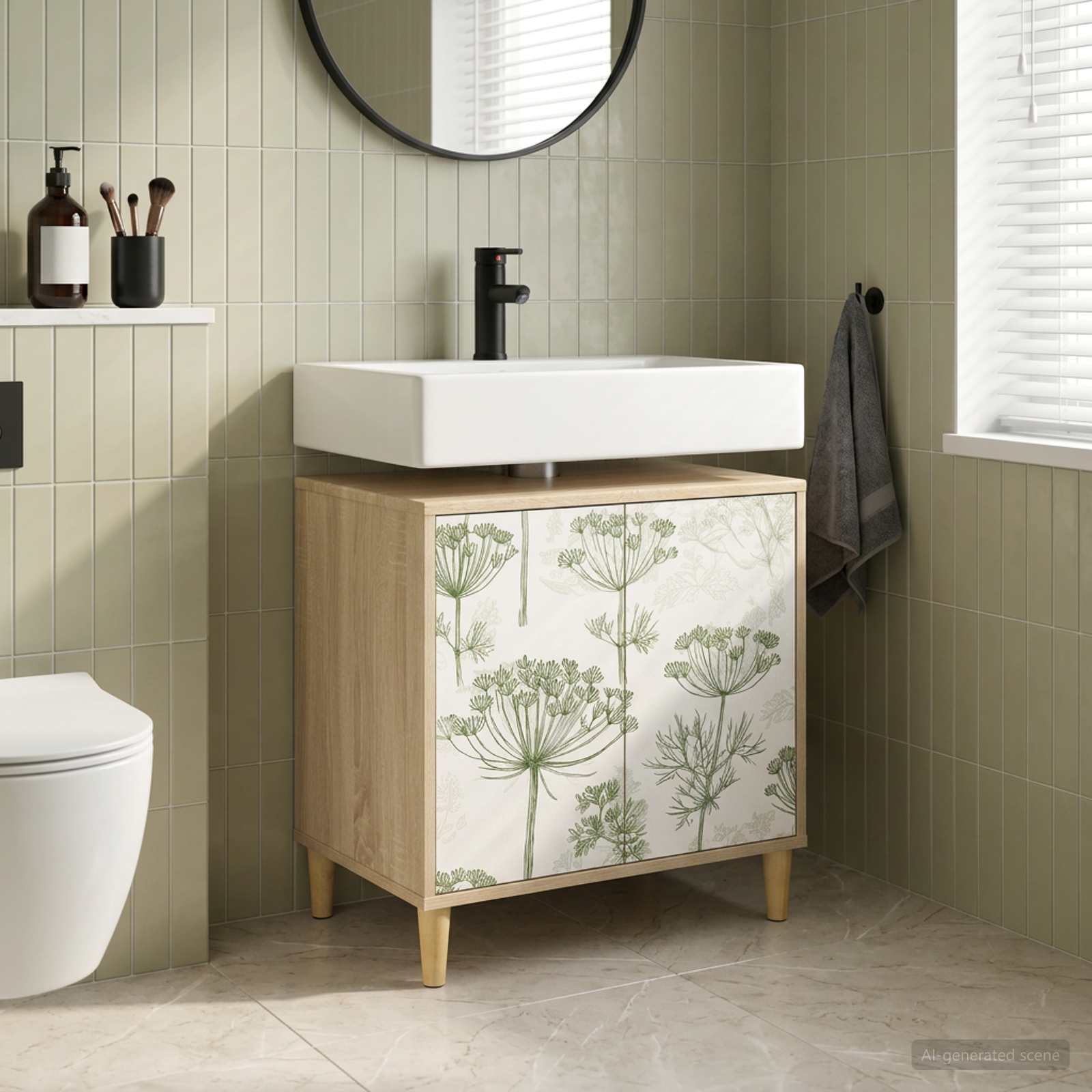 Badkamerkast GOTHA Sonoma 60 x 40 x 60 cm Bewerkt hout