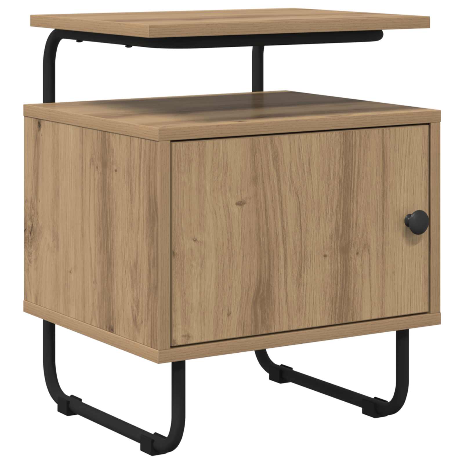 Nachtkastje Artisanaal eiken 40 x 36,5 x 50 cm Bewerkt hout
