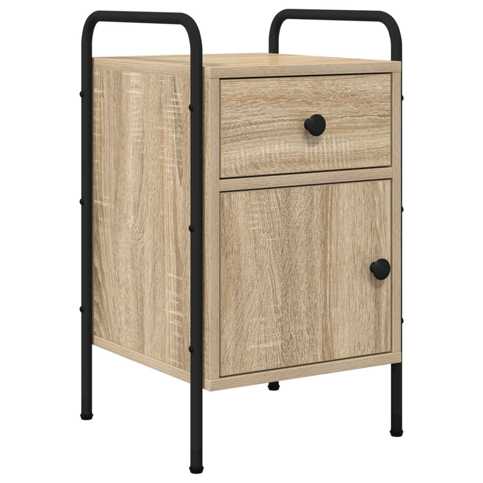 Nachtkastje Sonoma Eiken 35 x 36,5 x 61 cm Bewerkt hout