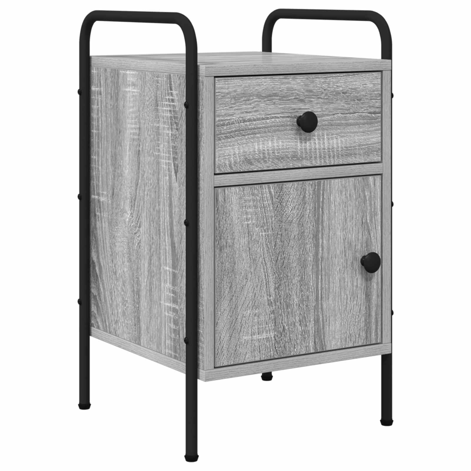 Nachtkastje Grijs Sonoma 35 x 36,5 x 61 cm Bewerkt hout
