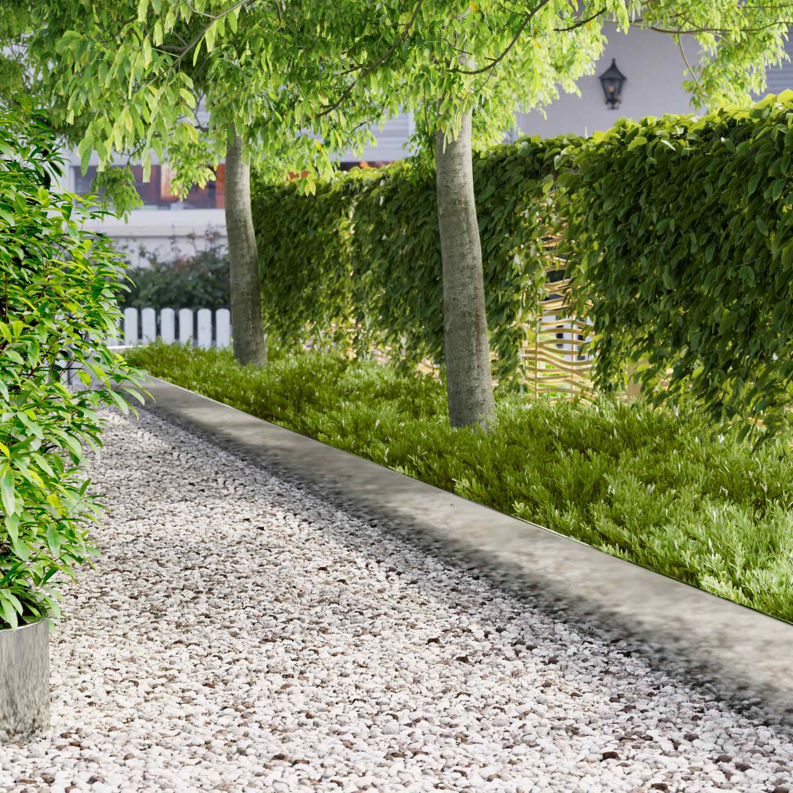 Gazonrand 20 pcs 103 x 30 cm Staal Zilverkleurig