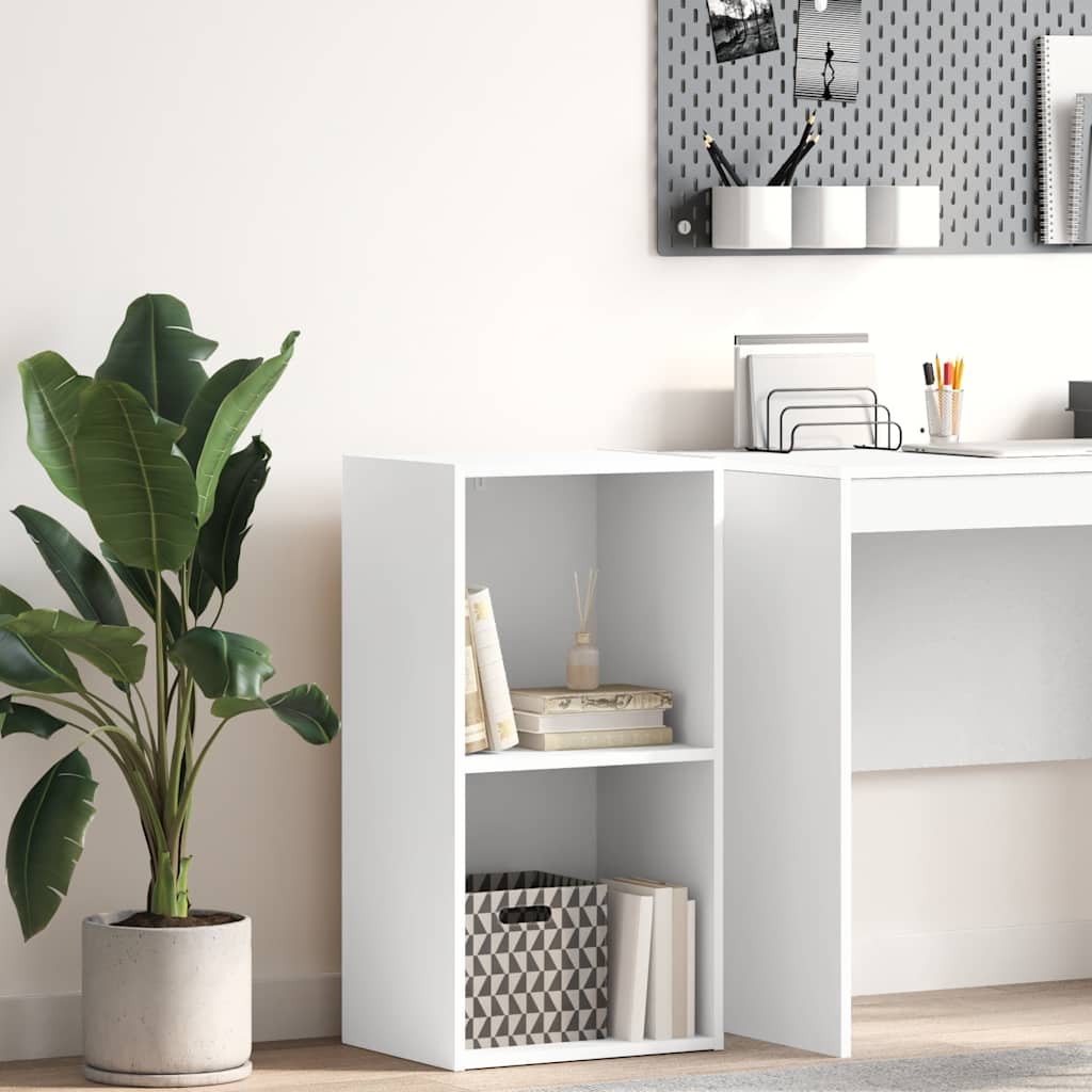 Boekenkast 40x30x76,5 cm bewerkt hout wit