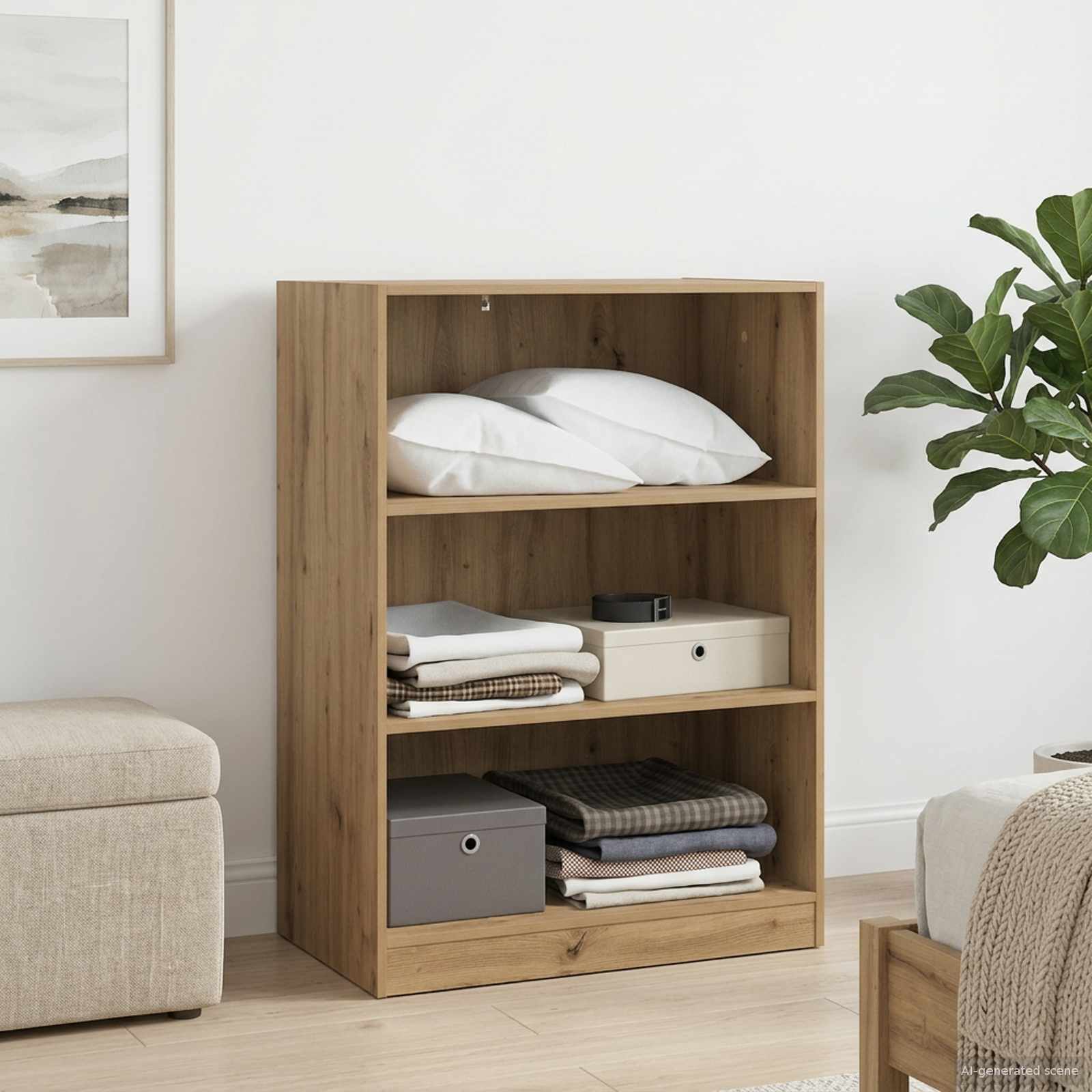 Kledingkast Artisanaal eiken 77 x 48 x 102 cm PB