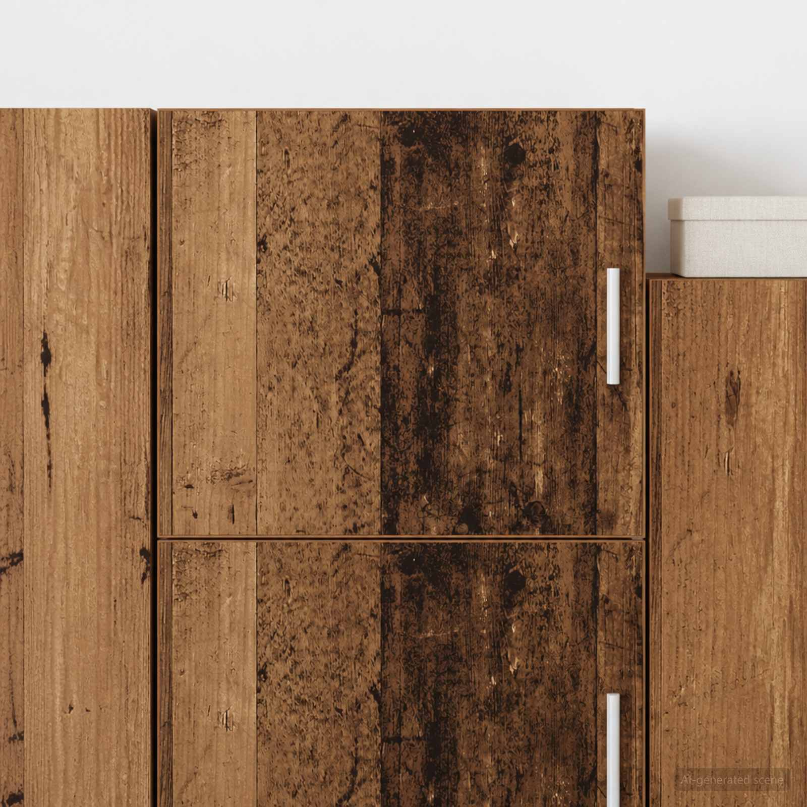 Wandkast Oud hout 45 x 42,5 x 40 cm Bewerkt hout
