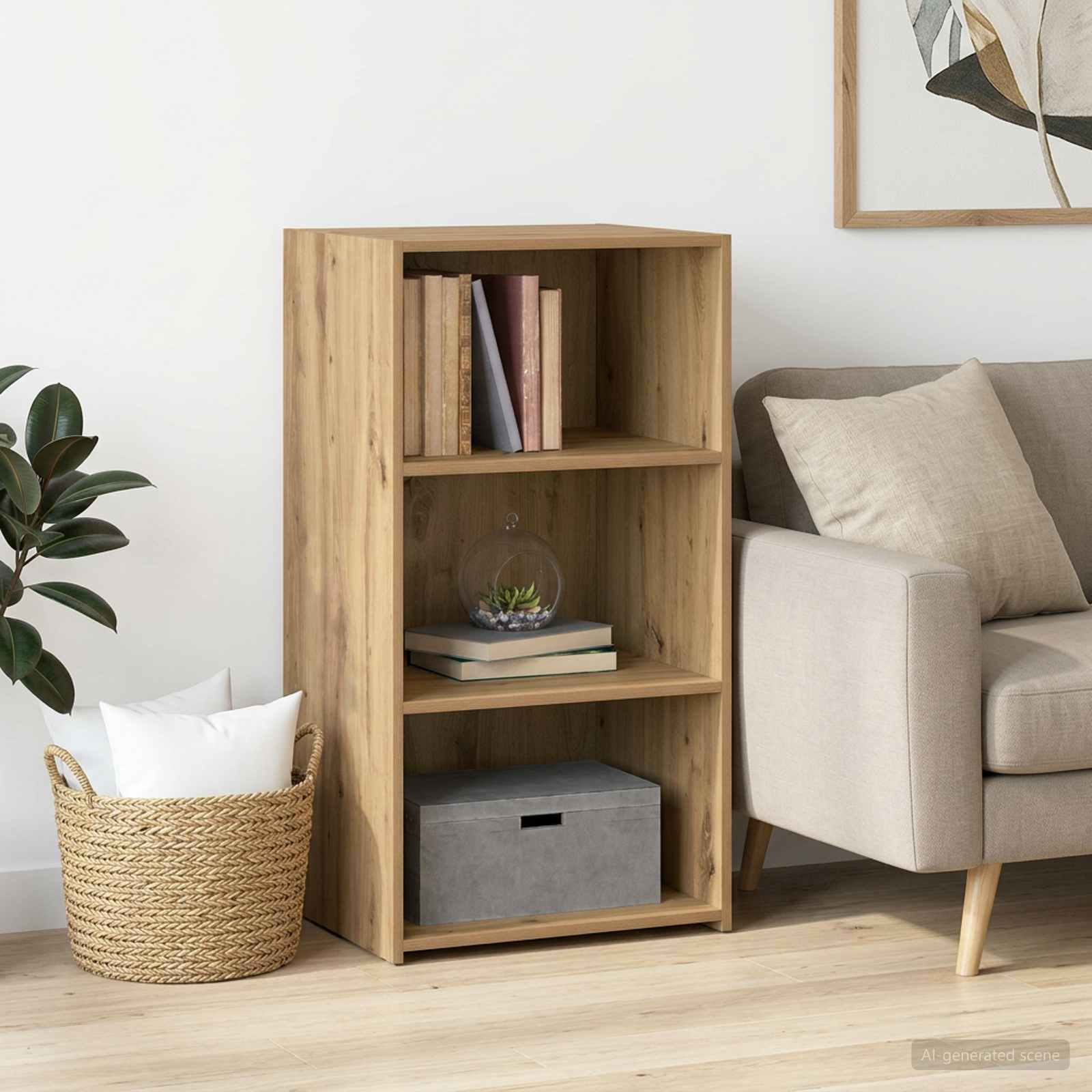 Dressoir Artisanaal eiken 50 x 41 x 93 cm Bewerkt hout