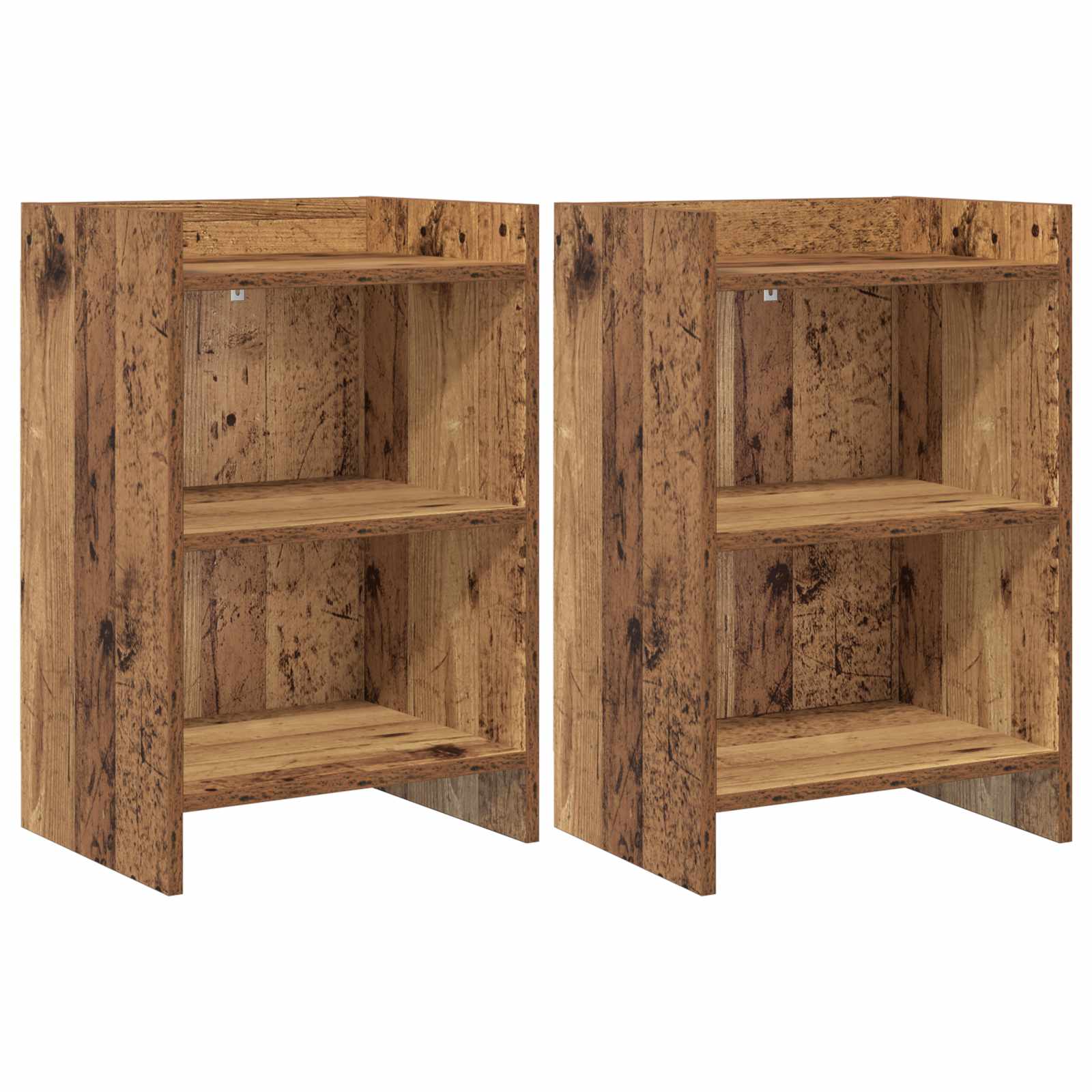 Nachtkastjes 2 pcs Oud hout 40 x 30 x 60 cm Bewerkt hout