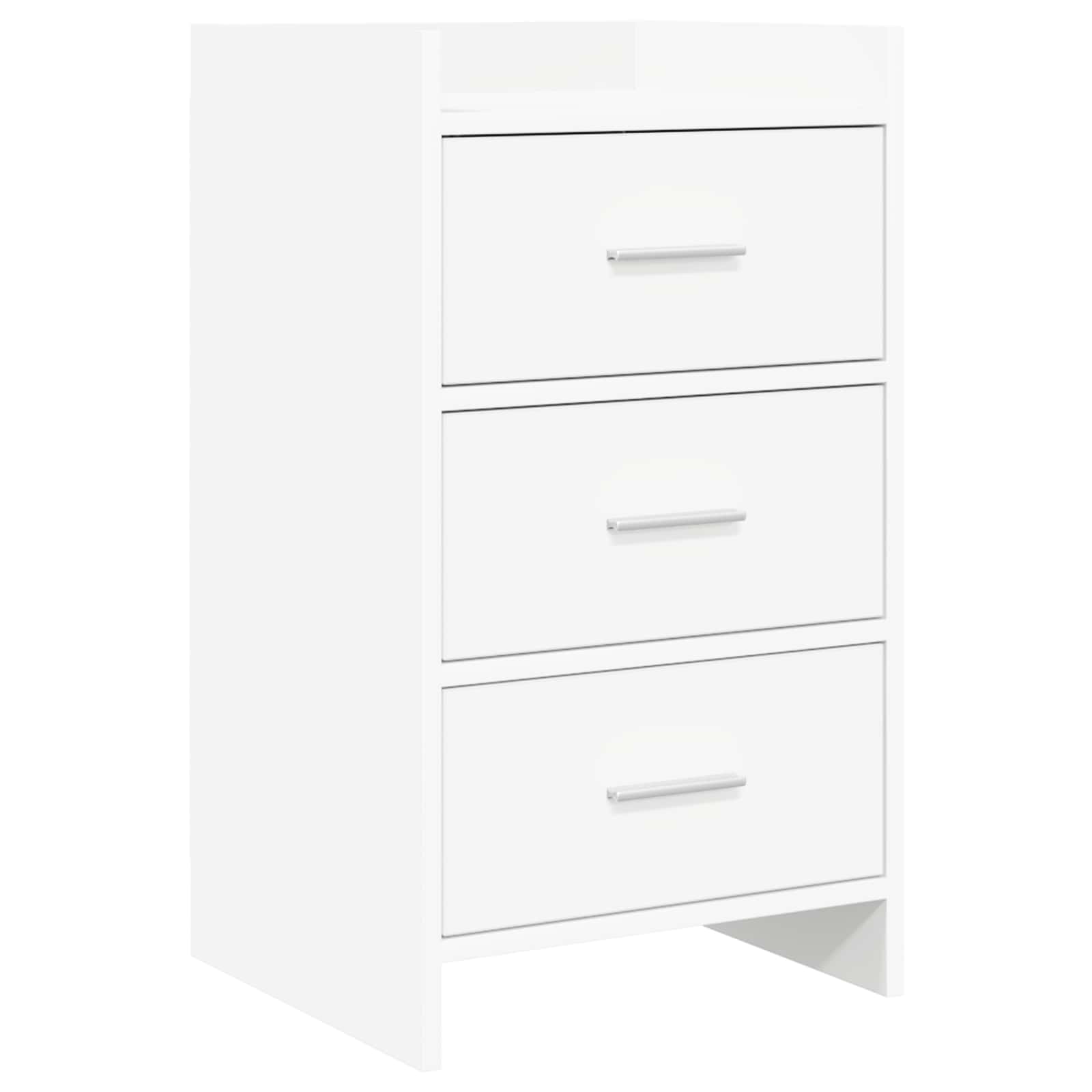 Nachtkastjes Wit 40 x 36 x 70 cm Bewerkt hout – afbeelding 1