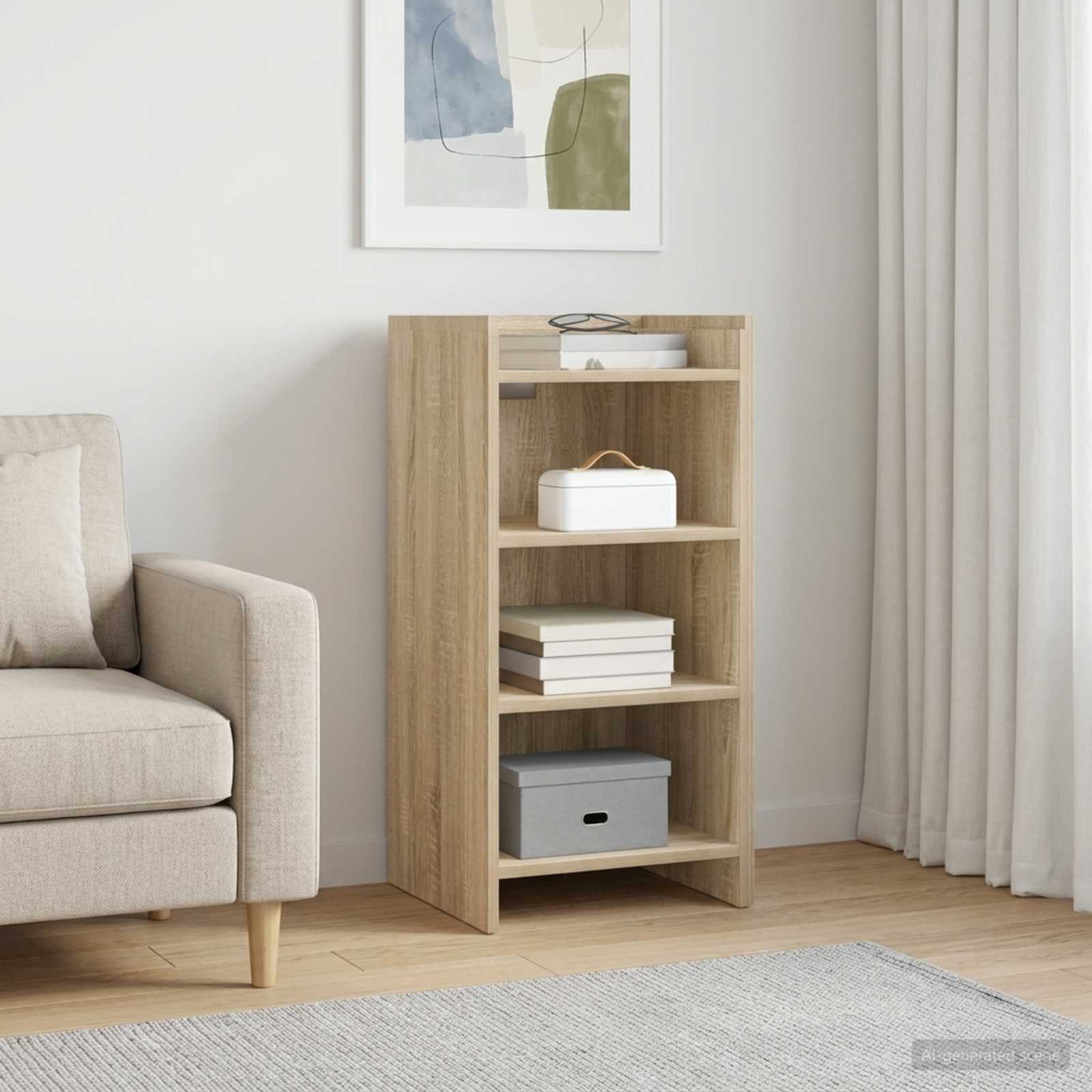 Dressoir Sonoma Eiken 40 x 36 x 80 cm Bewerkt hout