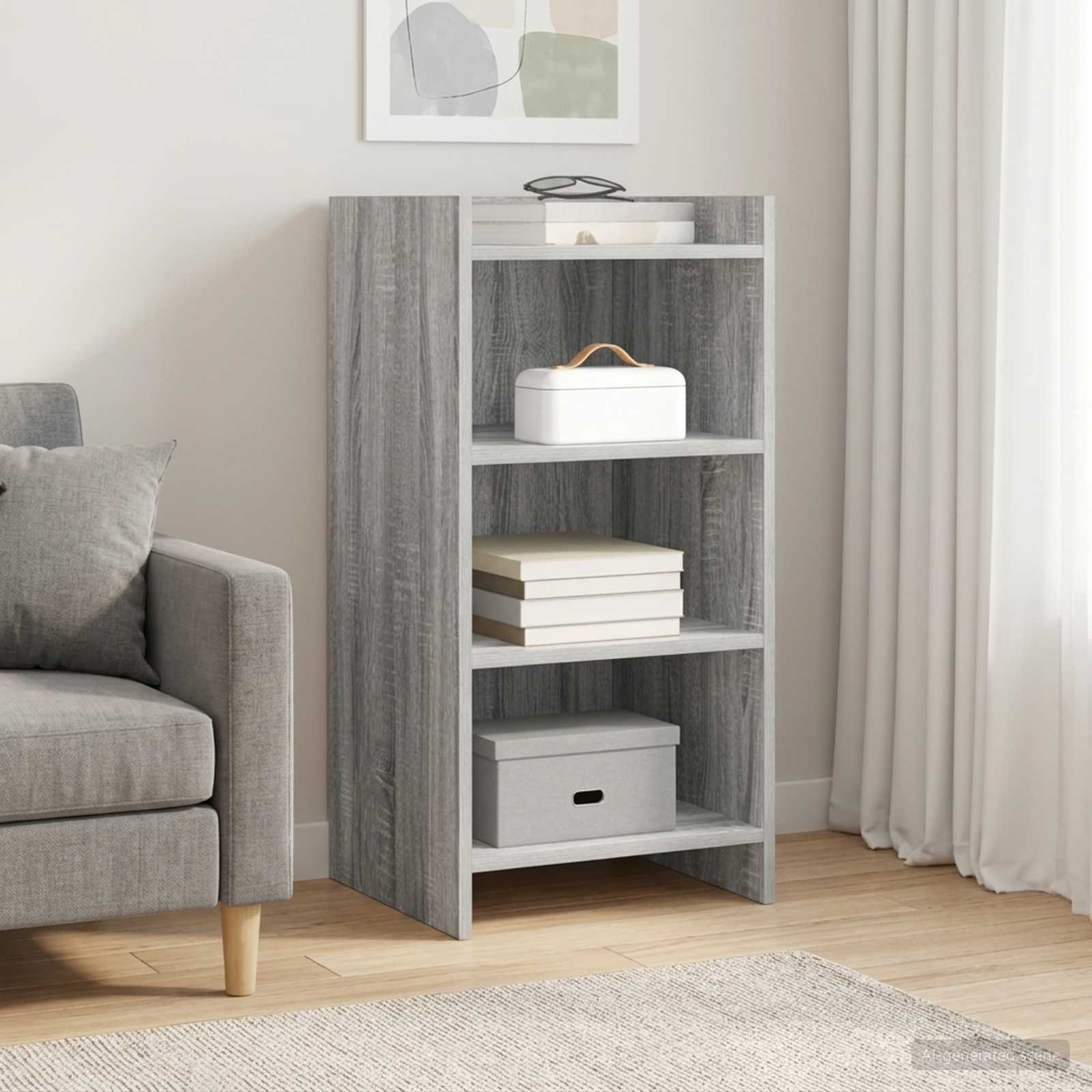 Dressoir Grijs Sonoma 40 x 36 x 80 cm Bewerkt hout