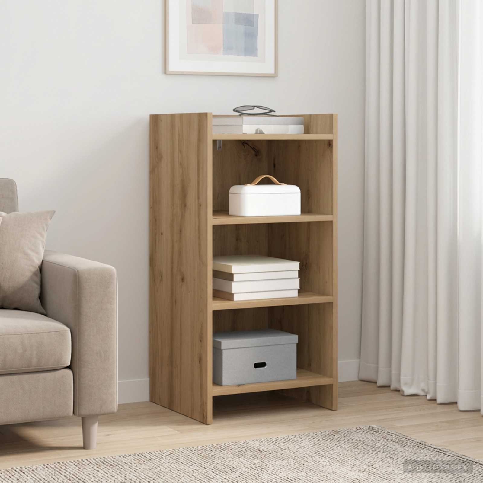 Dressoir Artisanaal eiken 40 x 36 x 80 cm Bewerkt hout