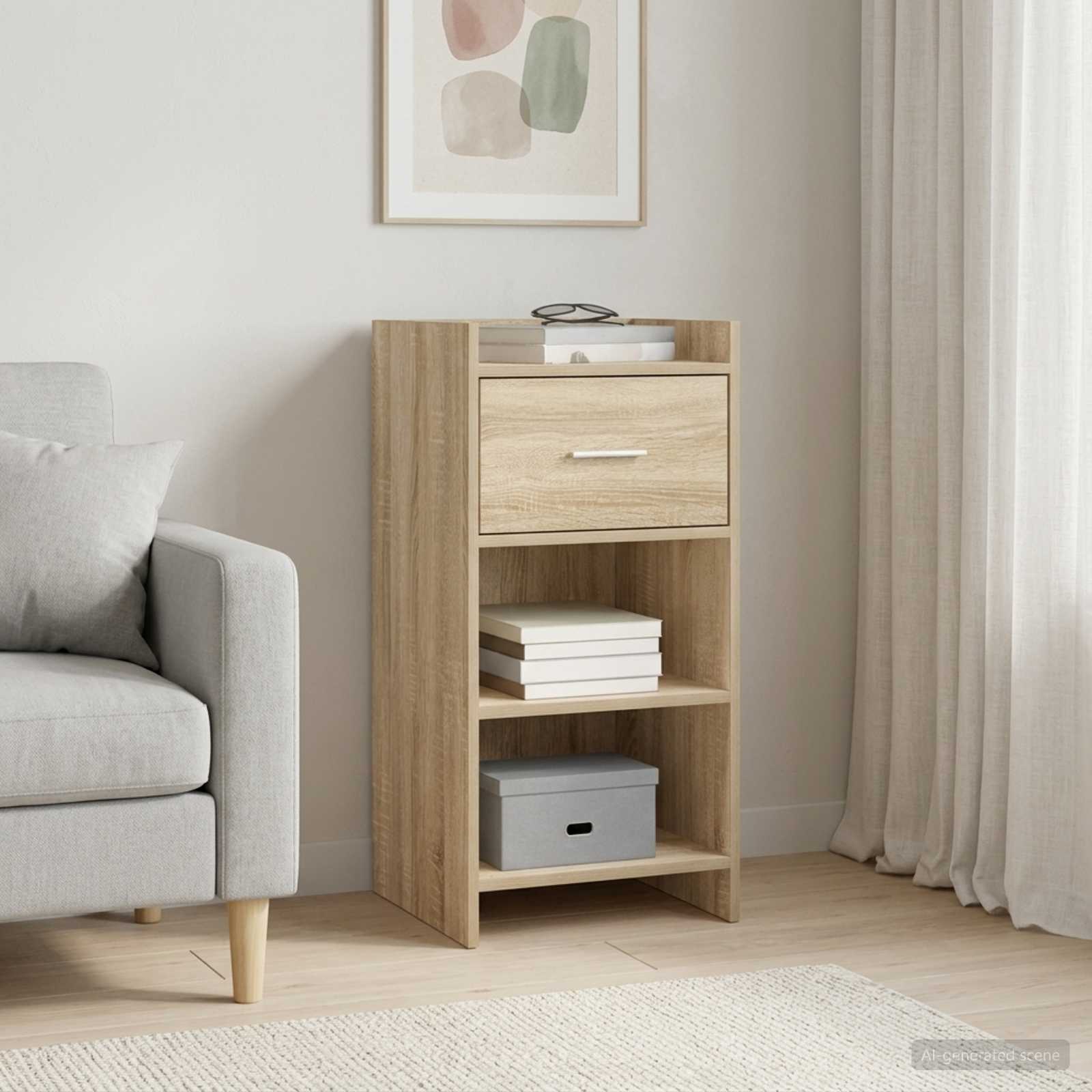 Dressoir Sonoma Eiken 40 x 36 x 80 cm Bewerkt hout