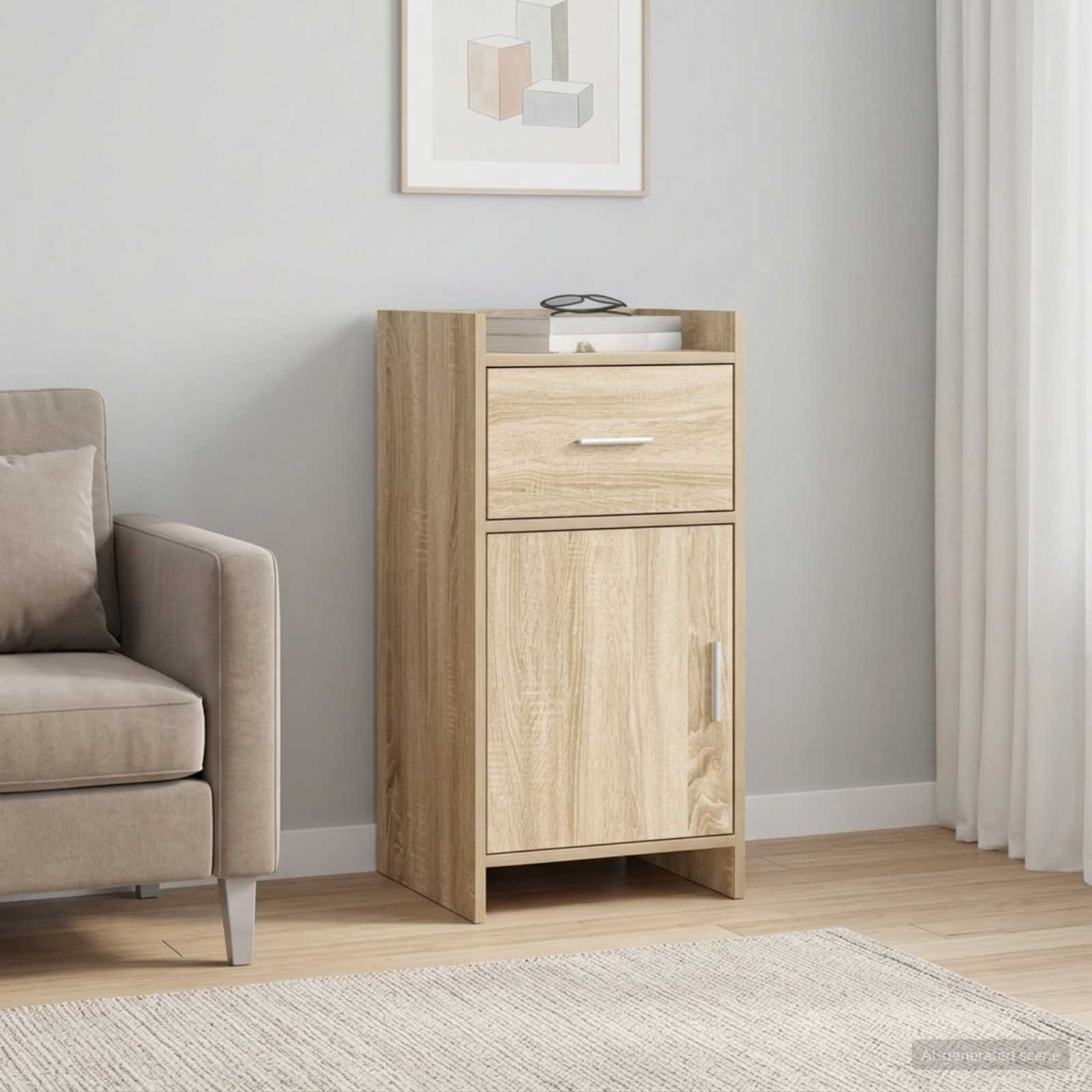 Dressoir Sonoma Eiken 40 x 36 x 80 cm Bewerkt hout