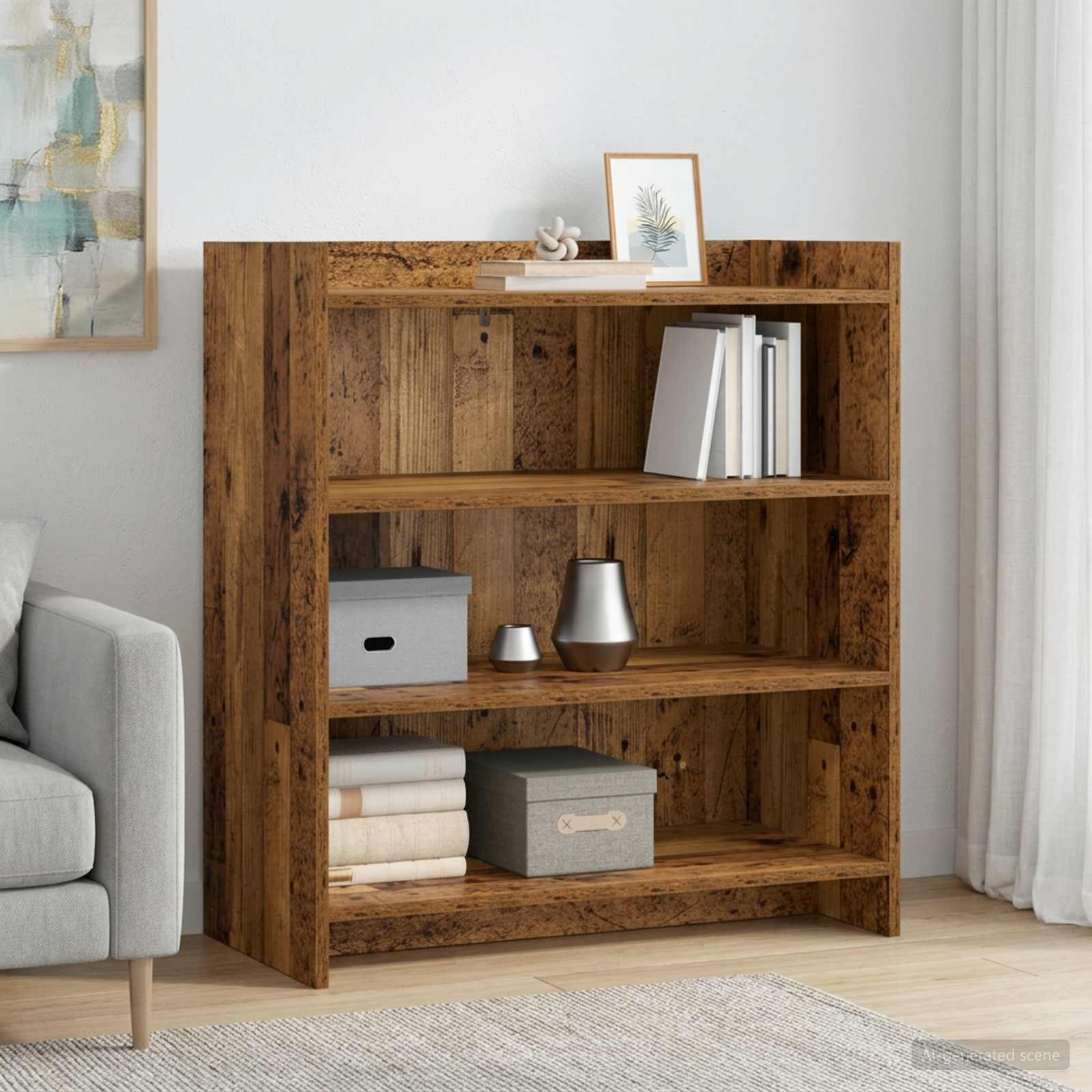 Dressoir Oud hout 75 x 36 x 80 cm Bewerkt hout