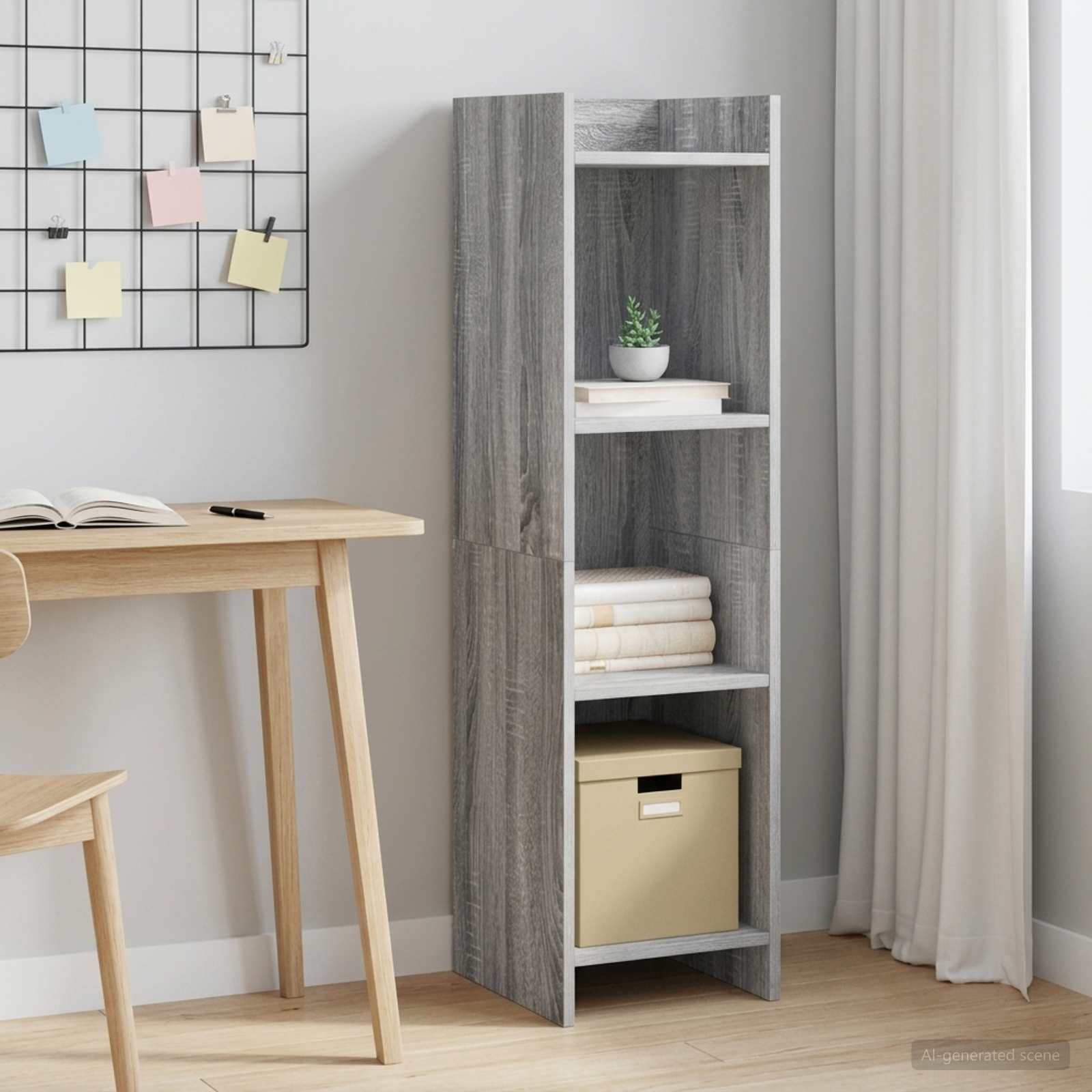 Boekenkast Grijs Sonoma 30 x 30 x 111 cm Bewerkt hout