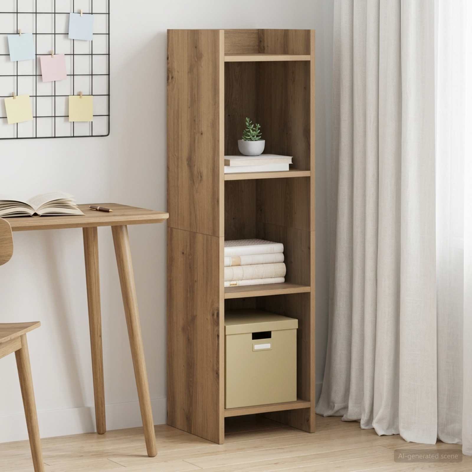 Boekenkast 3-laags 30 x 30 x 111 cm Bewerkt hout