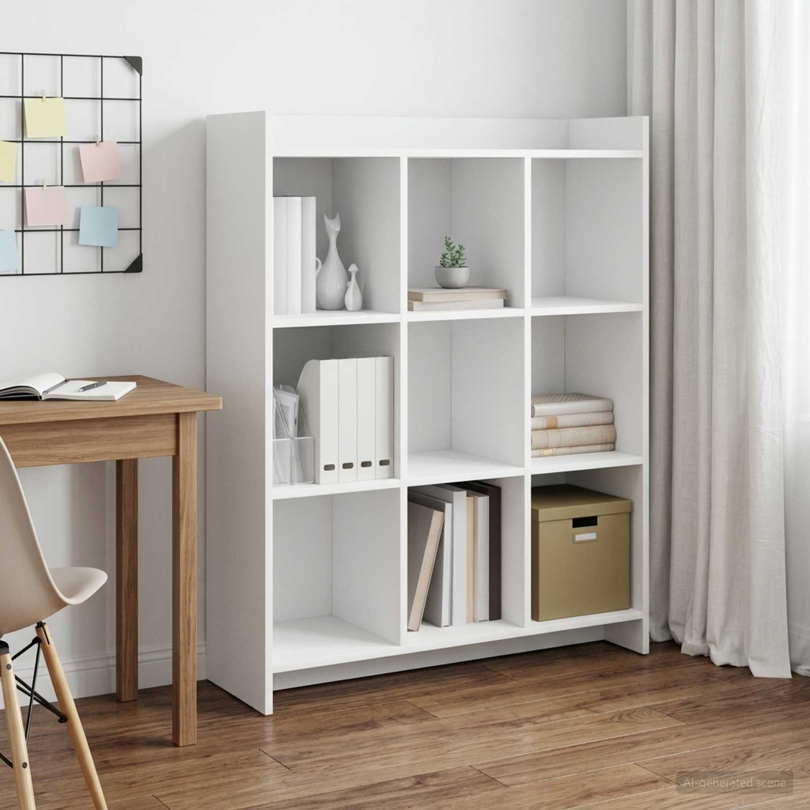 Boekenkast Wit 87,5 x 30 x 111 cm Bewerkt hout