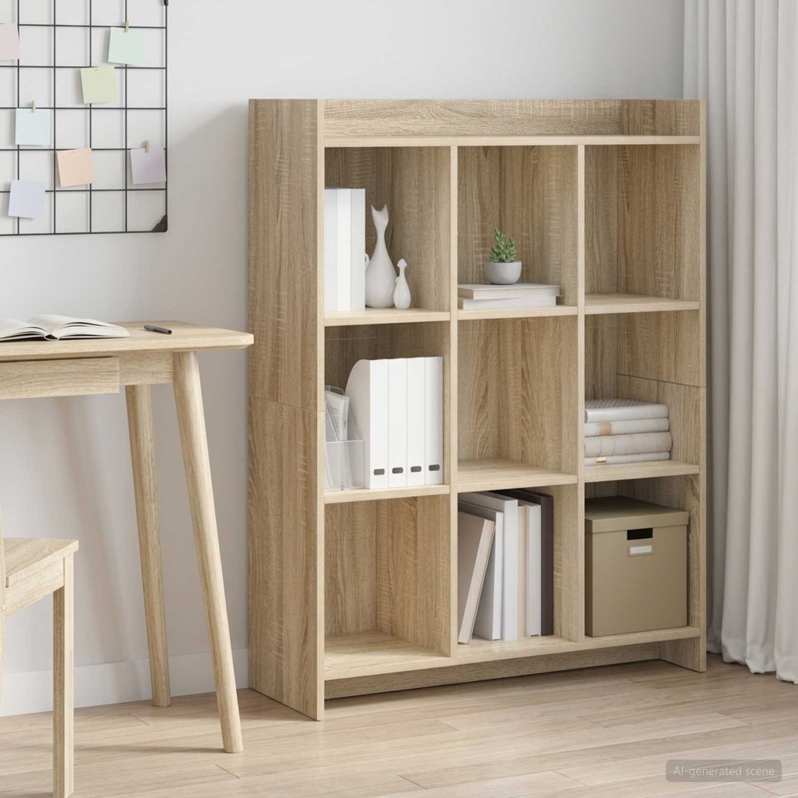 Boekenkast Sonoma Eiken 87,5 x 30 x 111 cm Bewerkt hout