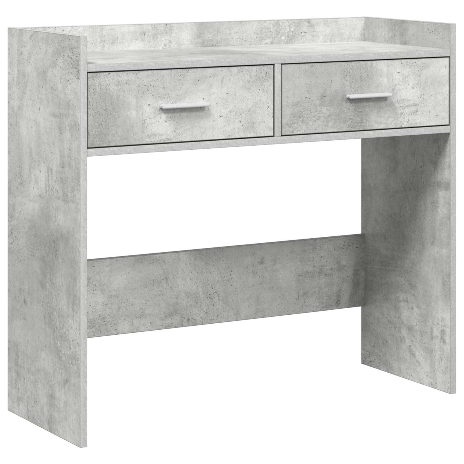 Wandtafel Betongrijs 90 x 35 x 80 cm Bewerkt hout – afbeelding 2