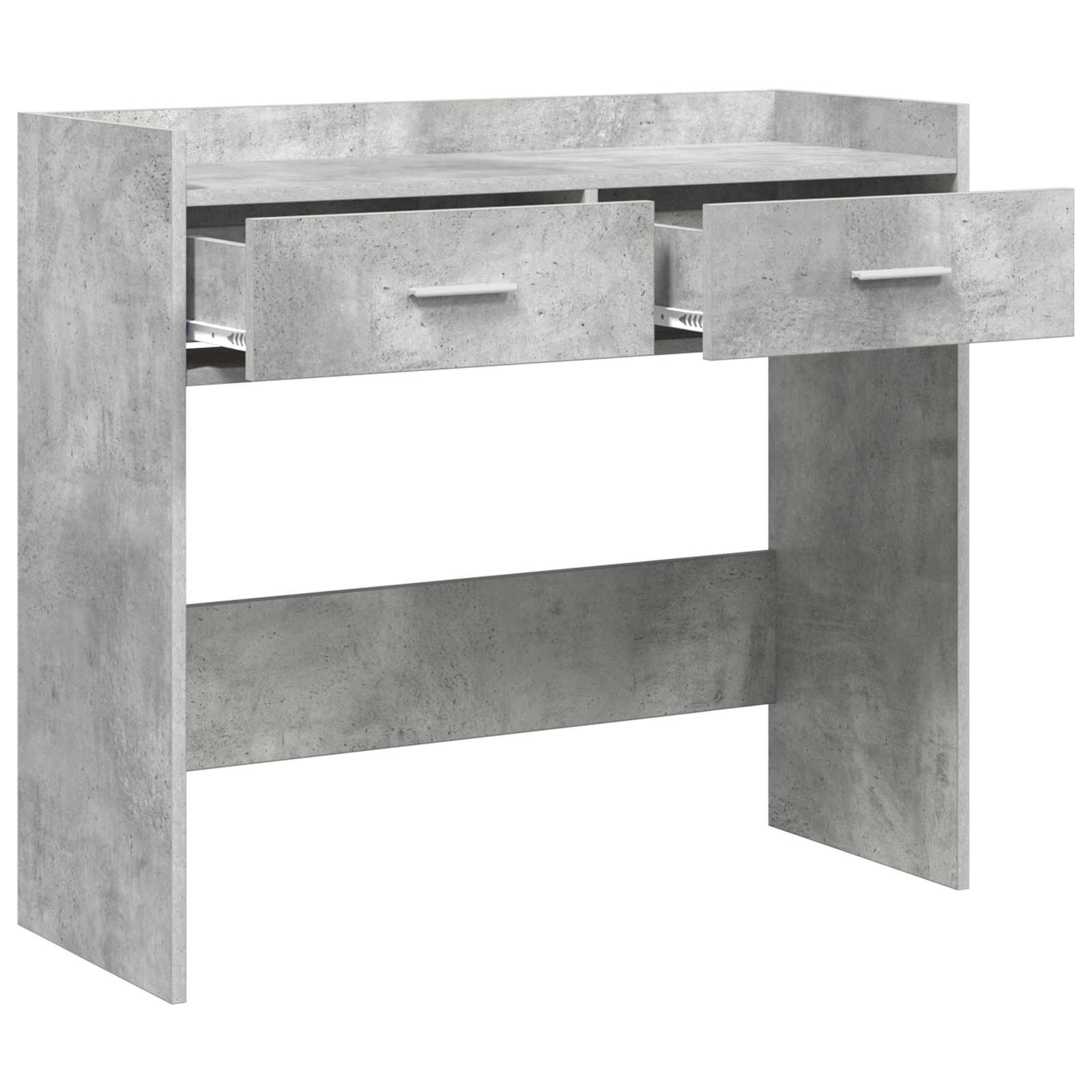 Wandtafel Betongrijs 90 x 35 x 80 cm Bewerkt hout – afbeelding 4