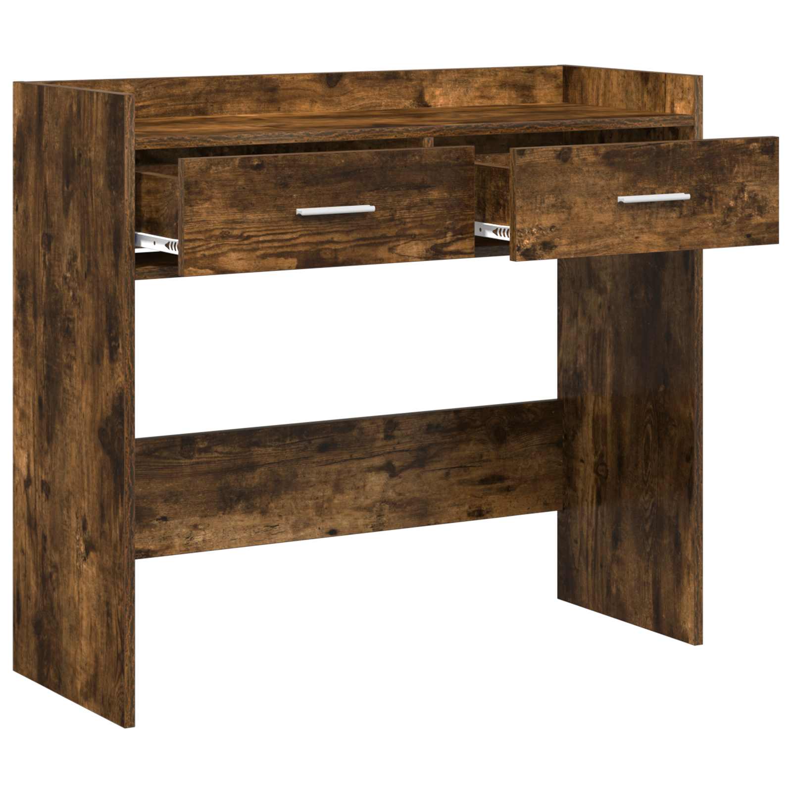 Wandtafel Gerookt eiken 90 x 35 x 80 cm Bewerkt hout – afbeelding 4