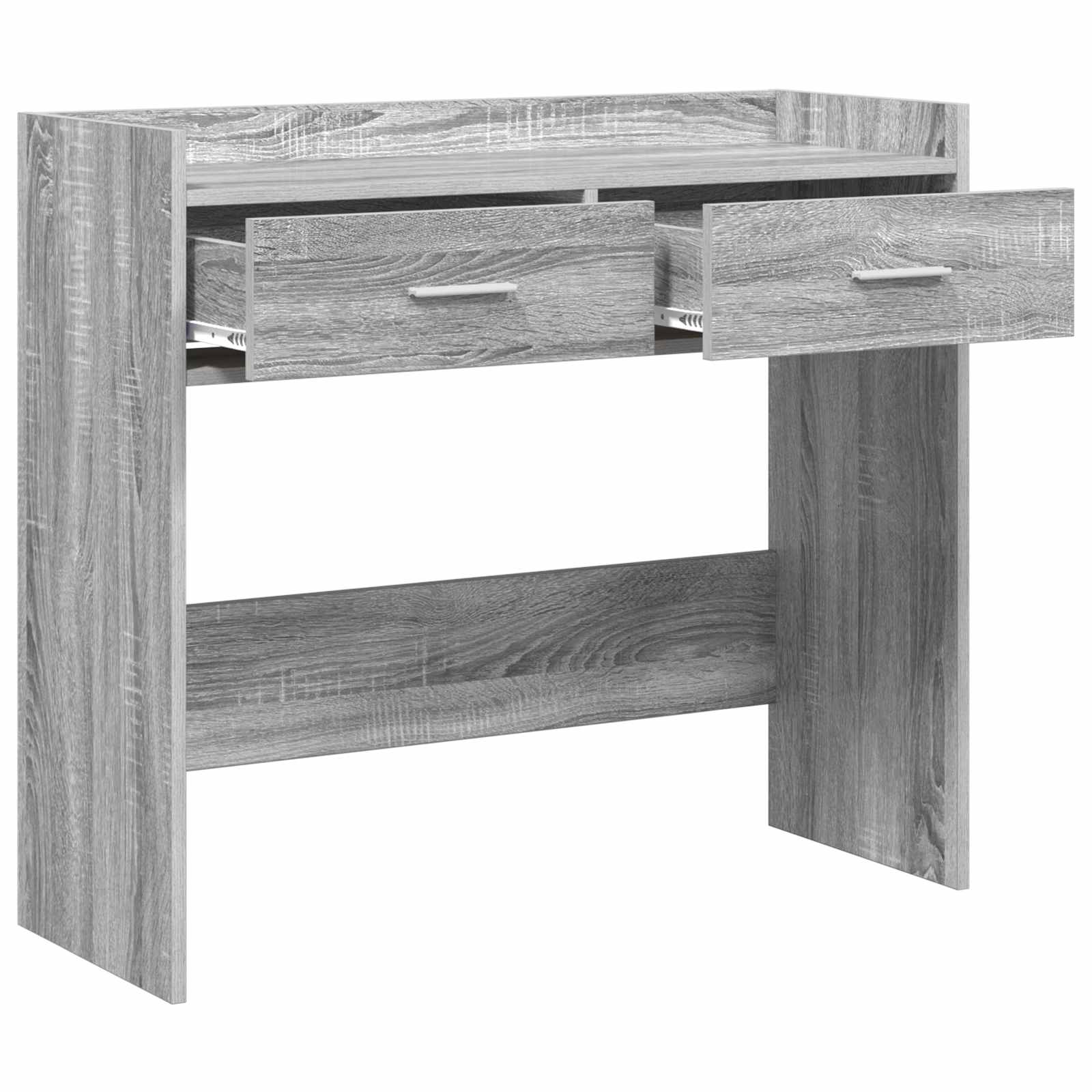 Wandtafel Grijs Sonoma 90 x 35 x 80 cm Bewerkt hout – afbeelding 4