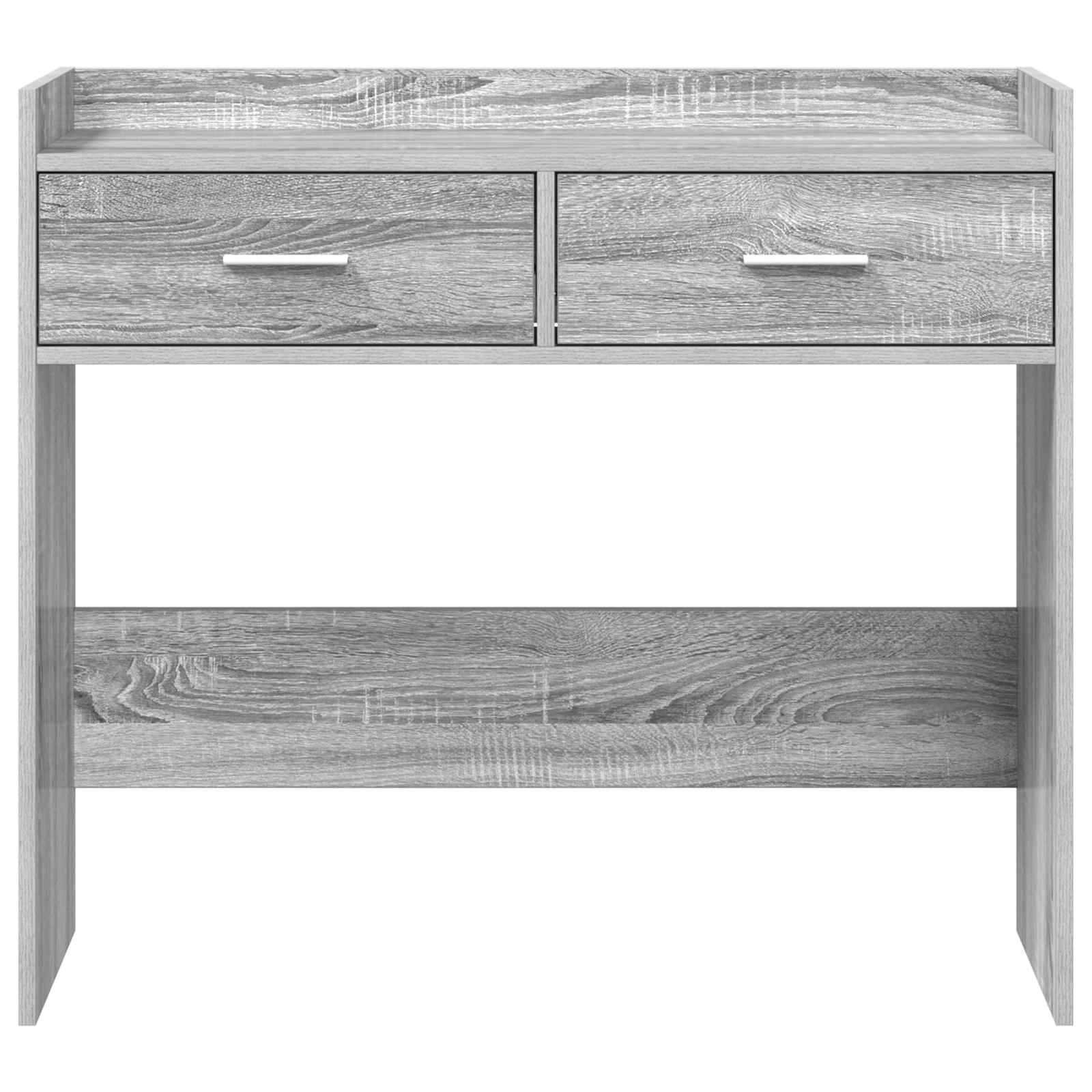 Wandtafel Grijs Sonoma 90 x 35 x 80 cm Bewerkt hout – afbeelding 5