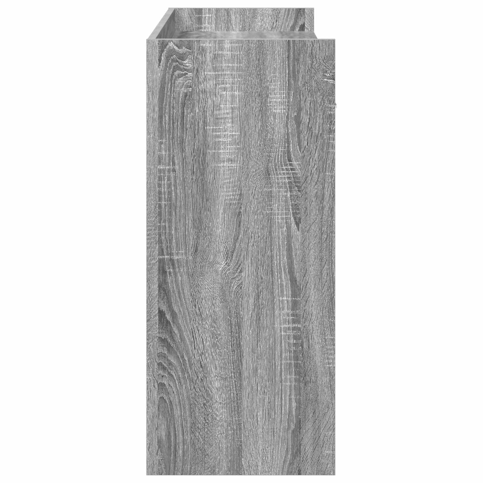 Wandtafel Grijs Sonoma 90 x 35 x 80 cm Bewerkt hout – afbeelding 6