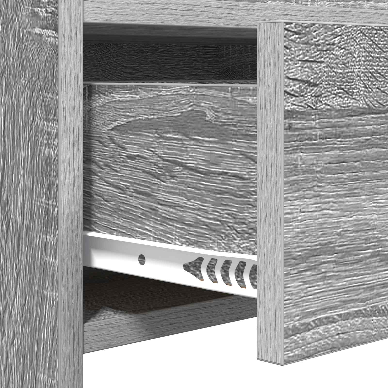 Wandtafel Grijs Sonoma 90 x 35 x 80 cm Bewerkt hout – afbeelding 8