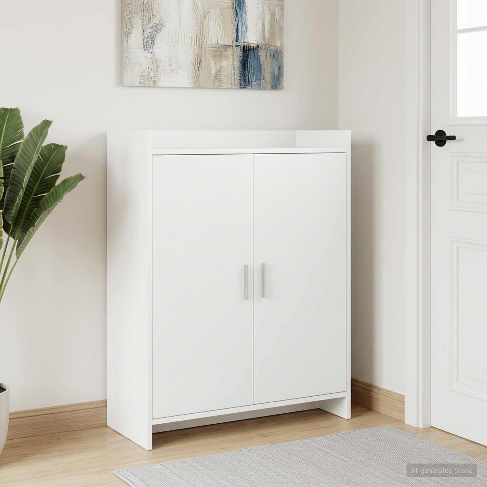 Schoenenkast met opslag Wit 73,5 x 36 x 92 cm Bewerkt hout